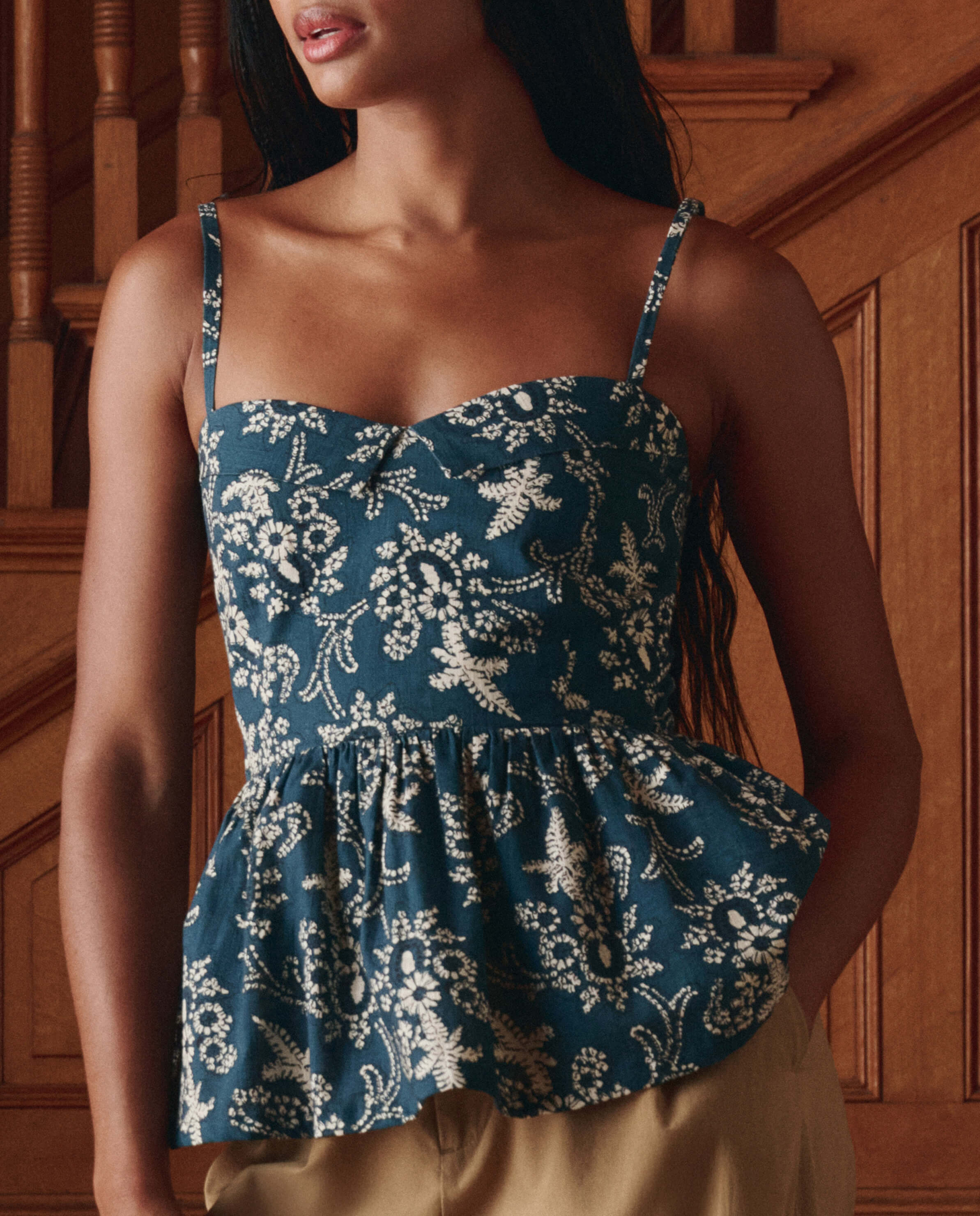 The Verse Top. -- Indigo Bandana
