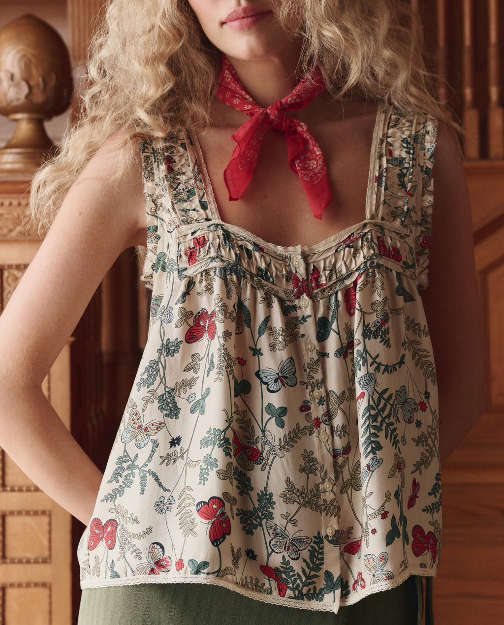 The Victorian Pleat Tank. -- Floating Butterfly