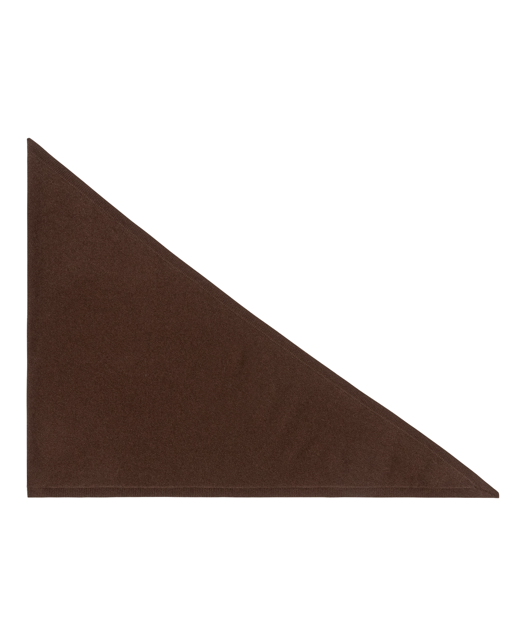 The Cashmere Kerchief Scarf. -- Chocolate