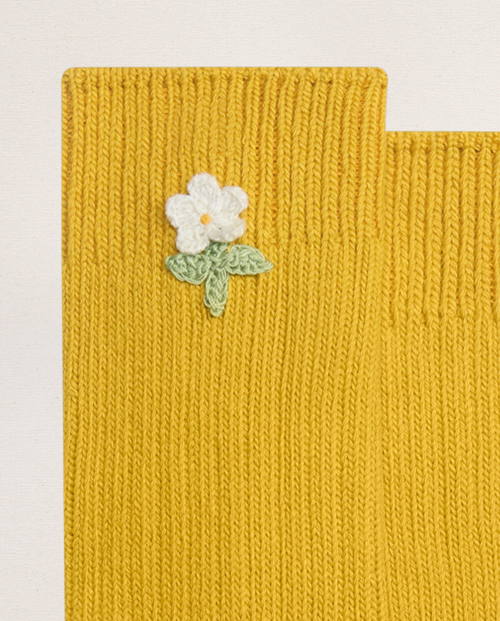 The Crochet Flower Sock (1 Flower). -- Marigold