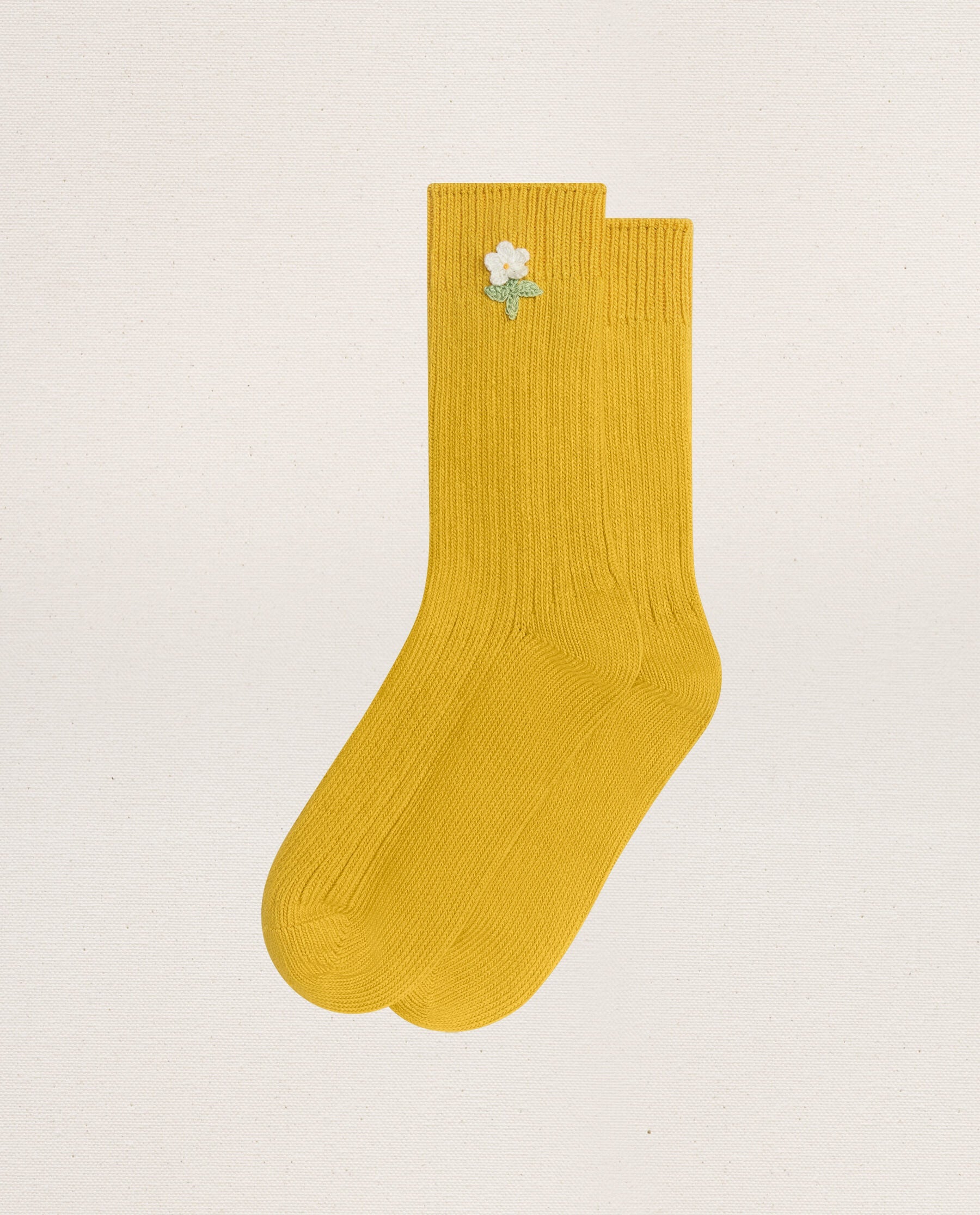 The Crochet Flower Sock (1 Flower). -- Marigold
