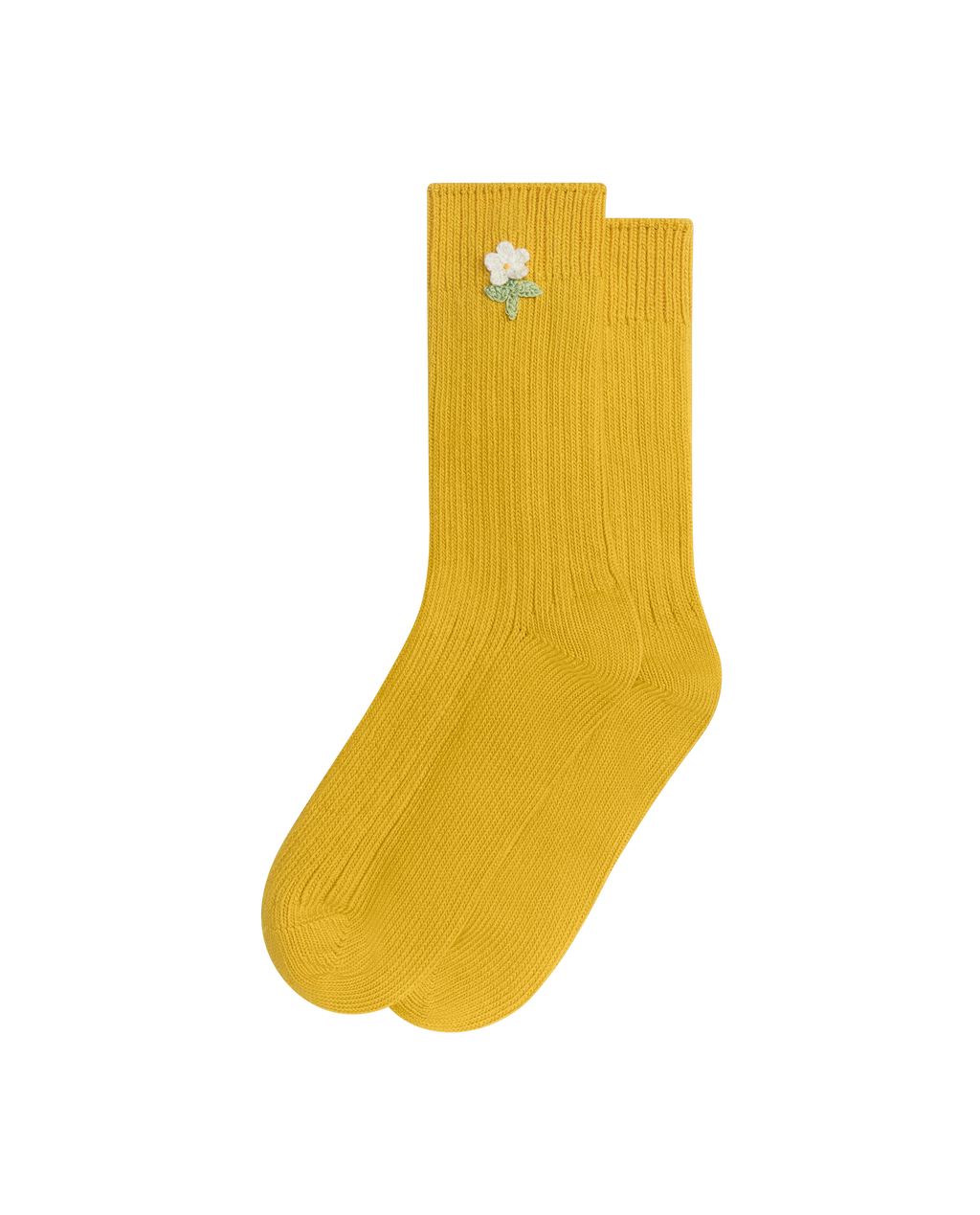 The Crochet Flower Sock (1 Flower). -- Marigold