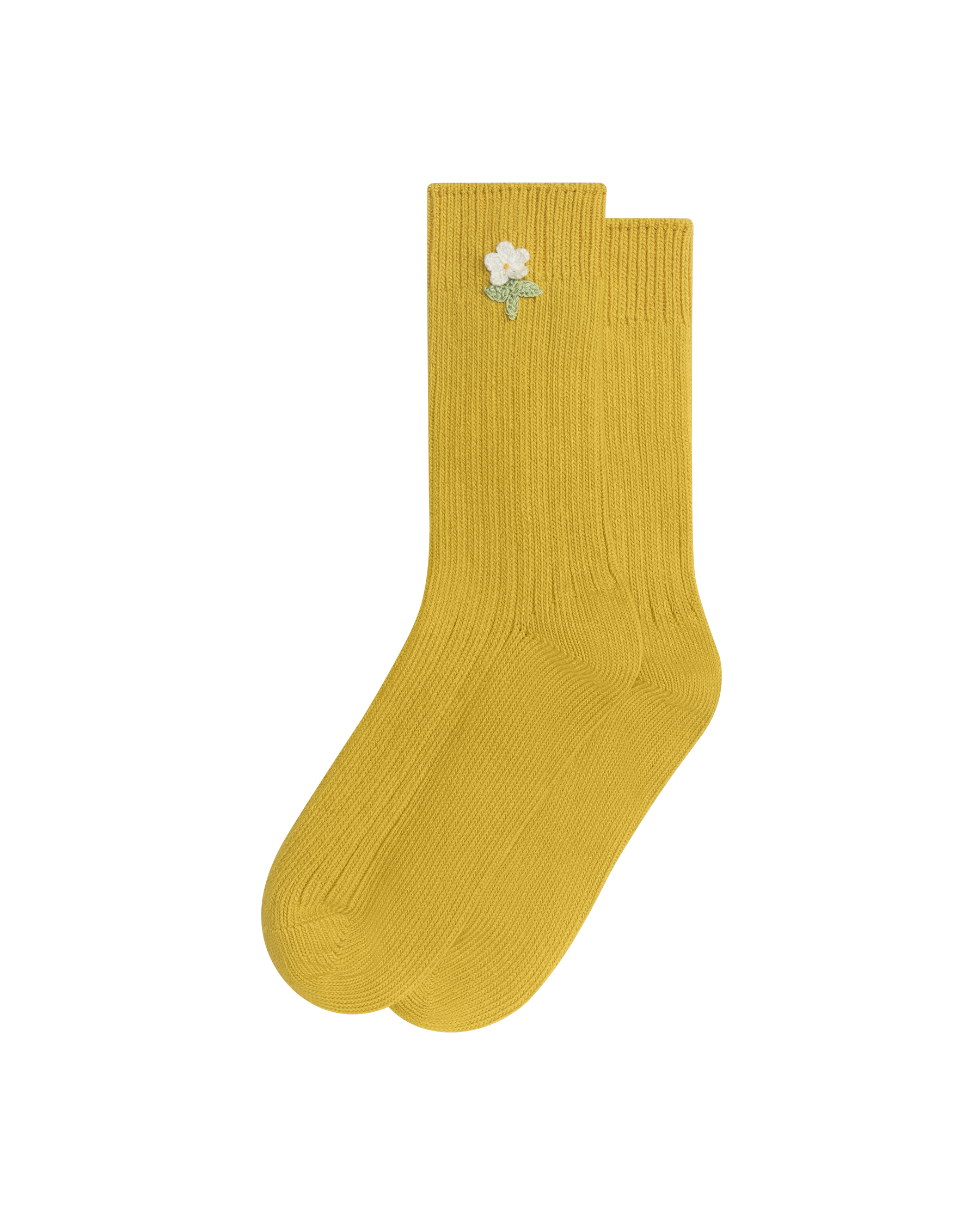 The Crochet Flower Sock (1 Flower). -- Marigold