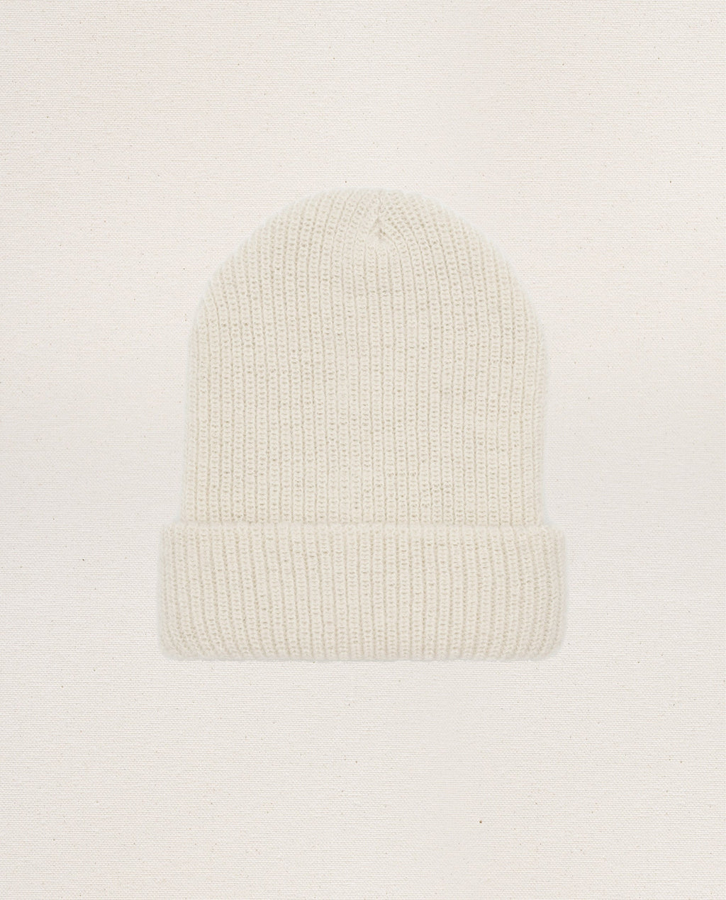The Natural Alpaca Beanie. -- Cream