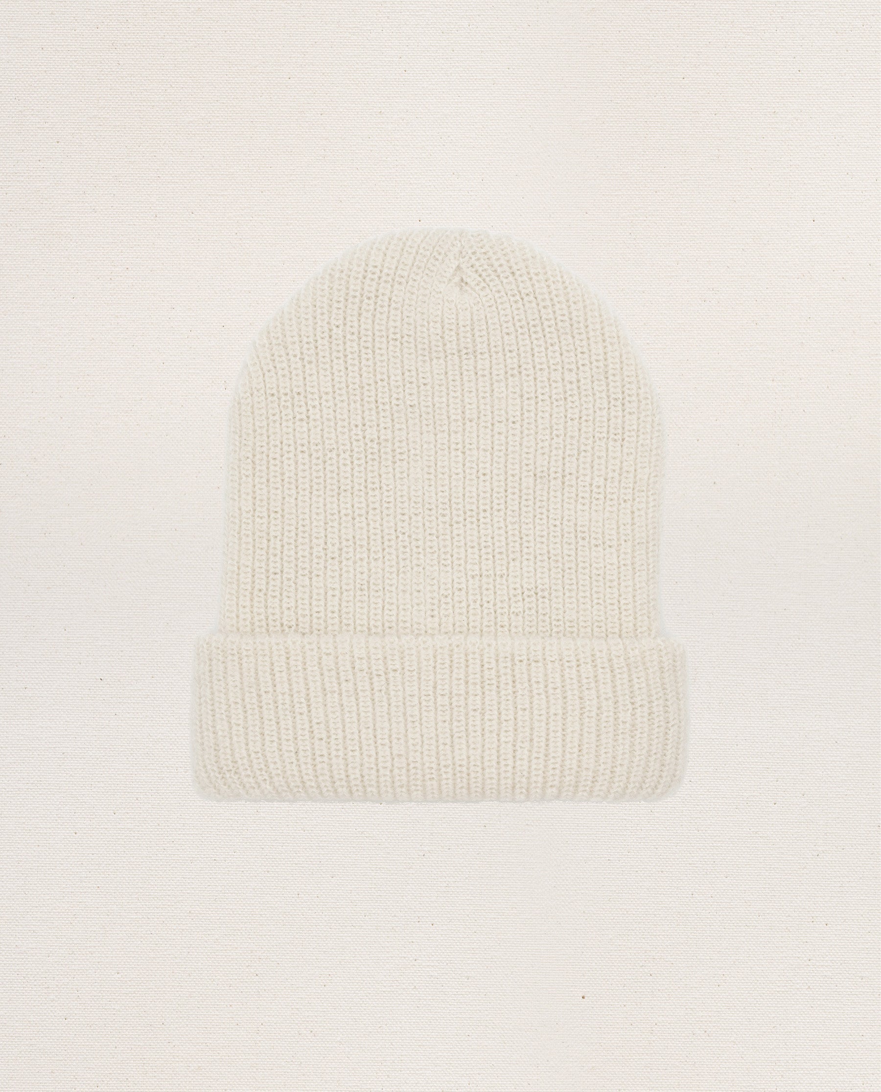 The Natural Alpaca Beanie. -- Cream