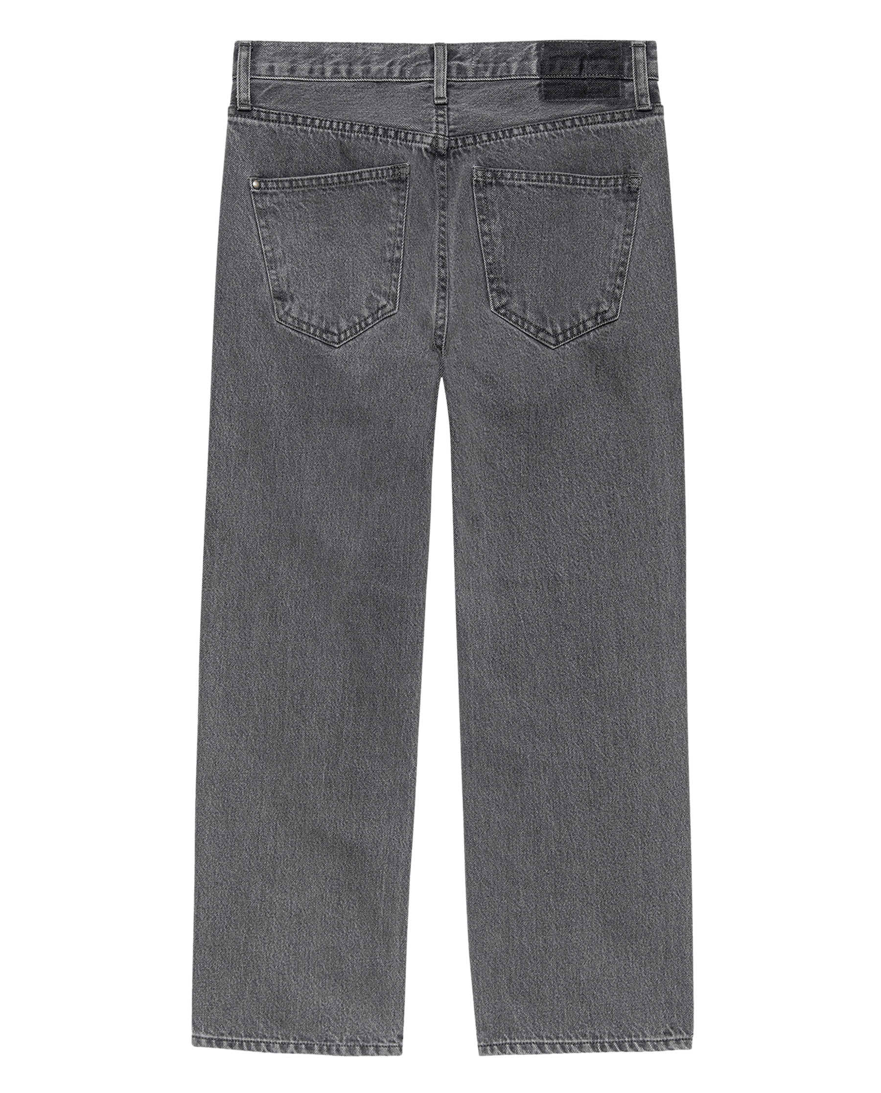 The Wayne Jean. -- Graphite Wash with Clean Hem