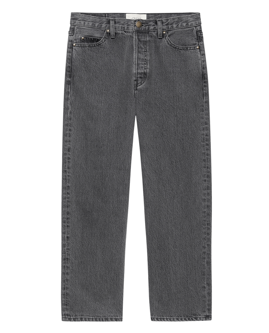 The Wayne Jean. -- Graphite Wash with Clean Hem