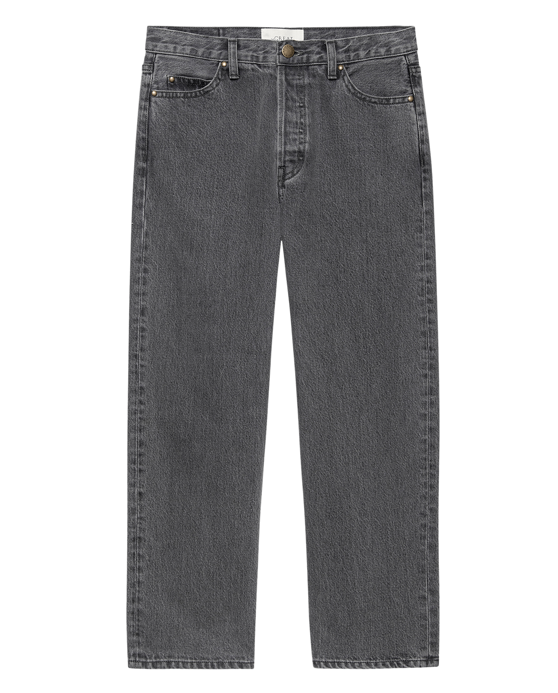 The Wayne Jean. -- Graphite Wash with Clean Hem