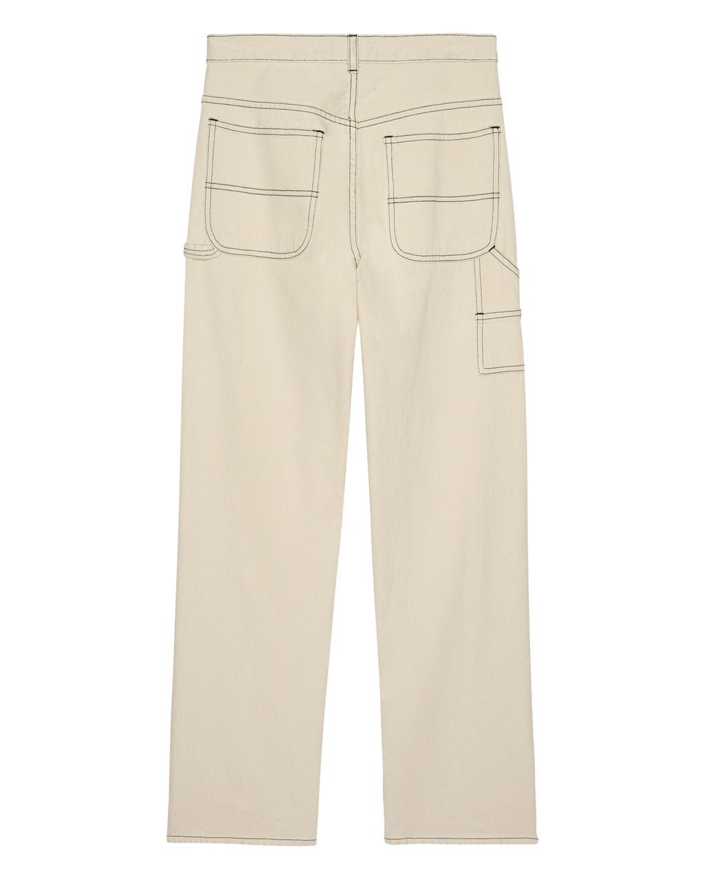 The Mill Jean. -- Natural with Navy Stitching
