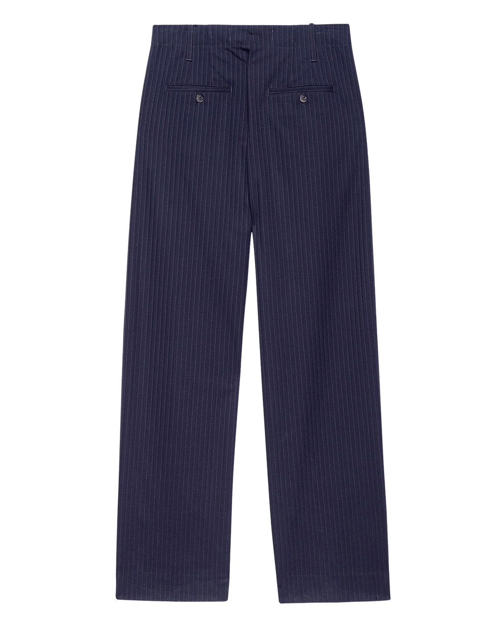 The Menswear Trouser. -- Dark Blue Stripe