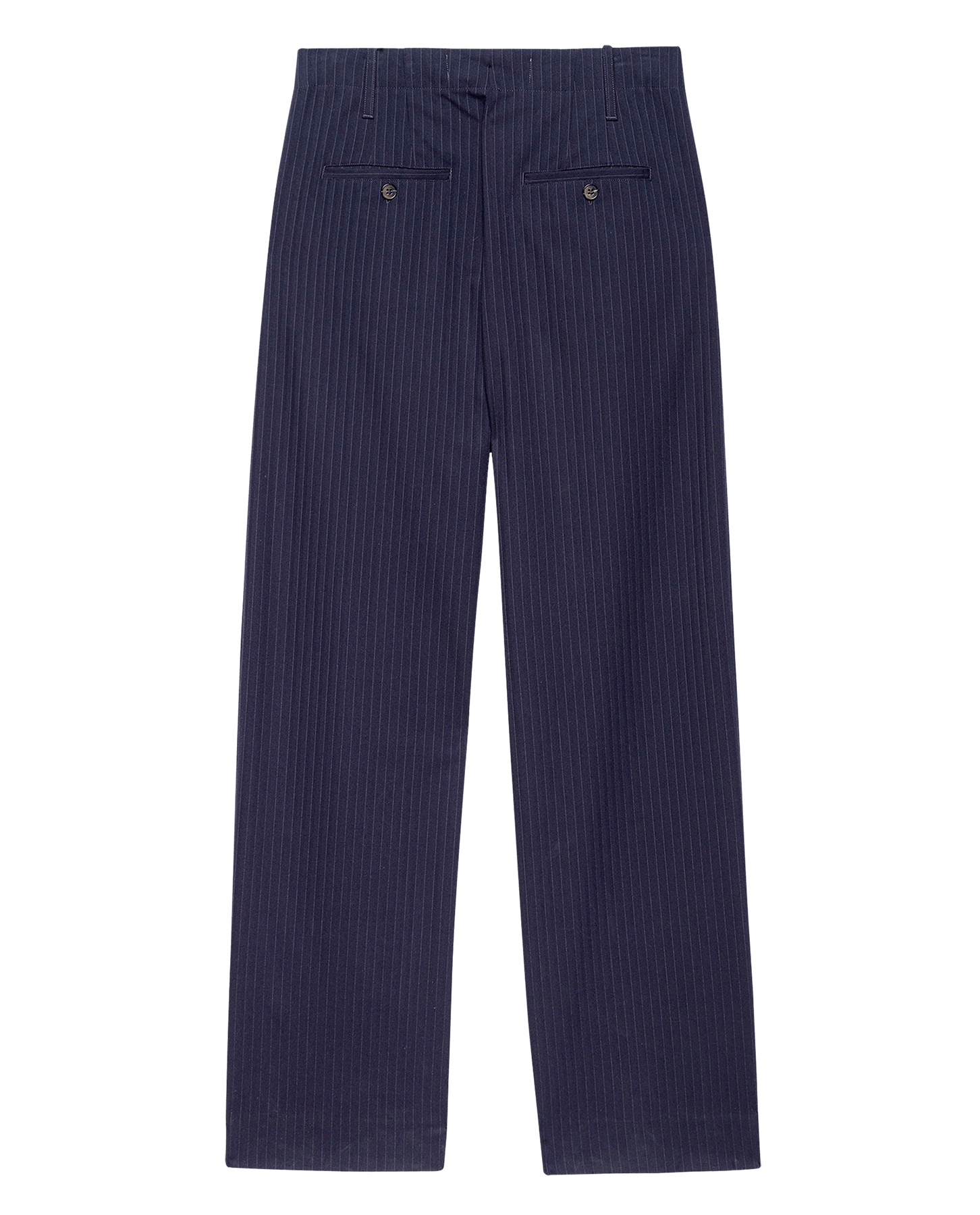 The Menswear Trouser. -- Dark Blue Stripe
