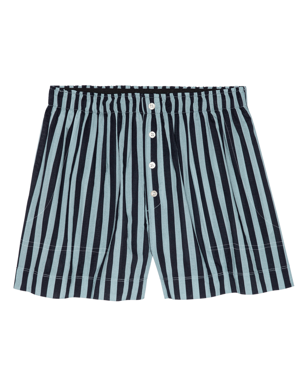 The Boxer Short. -- Blue Club Stripe