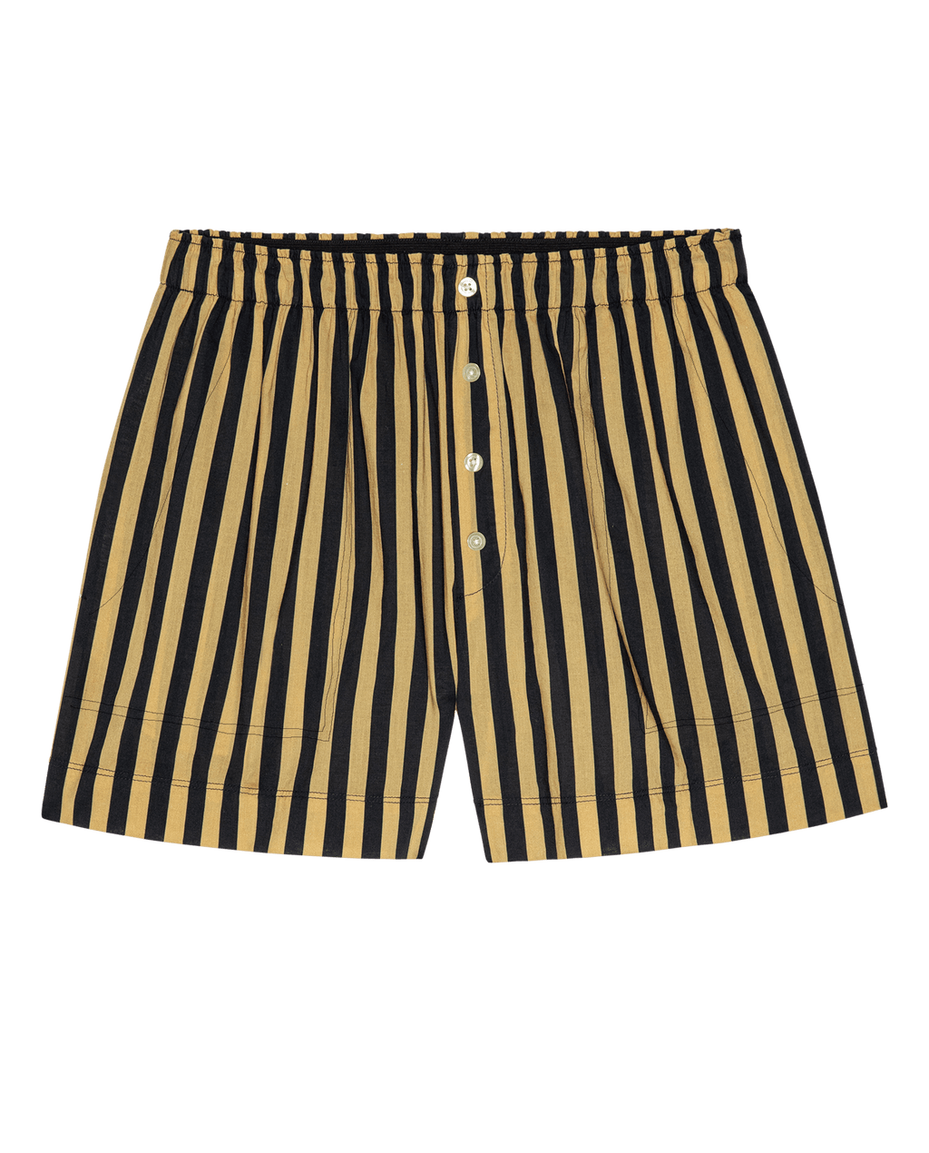 The Boxer Short. -- Khaki/Black Club Stripe