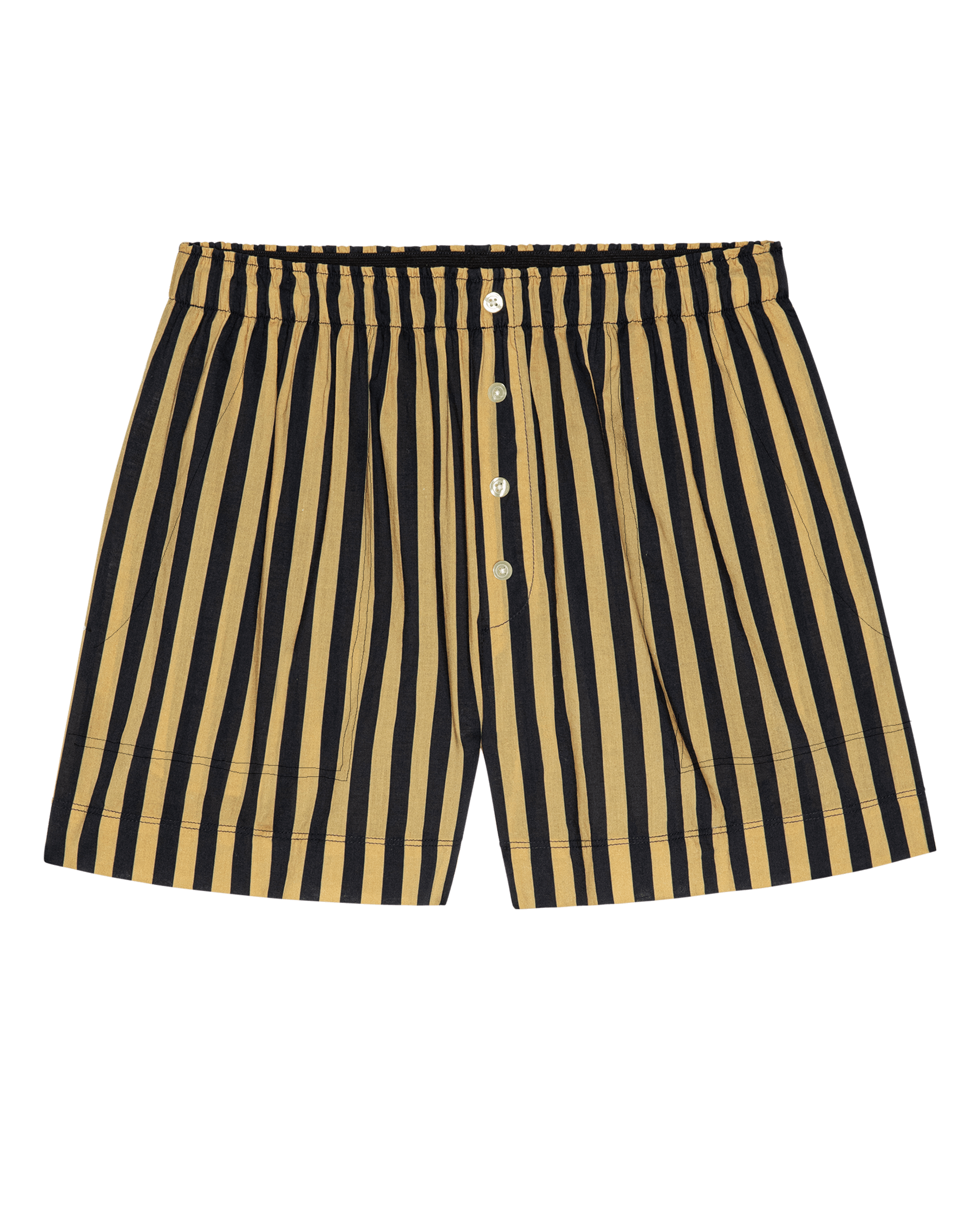 The Boxer Short. -- Khaki/Black Club Stripe
