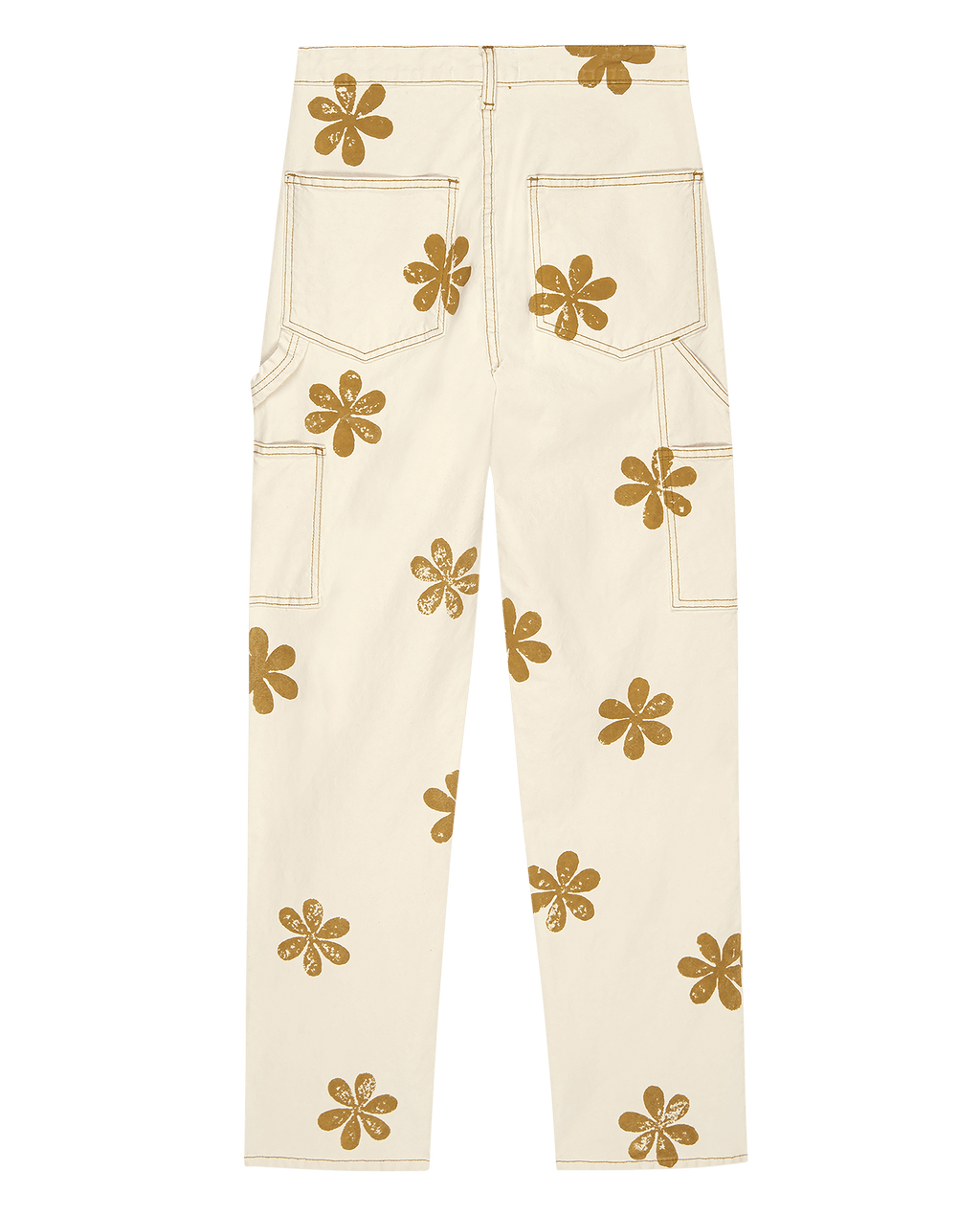 The Carpenter Pant with Daisy Stamp. -- Natural