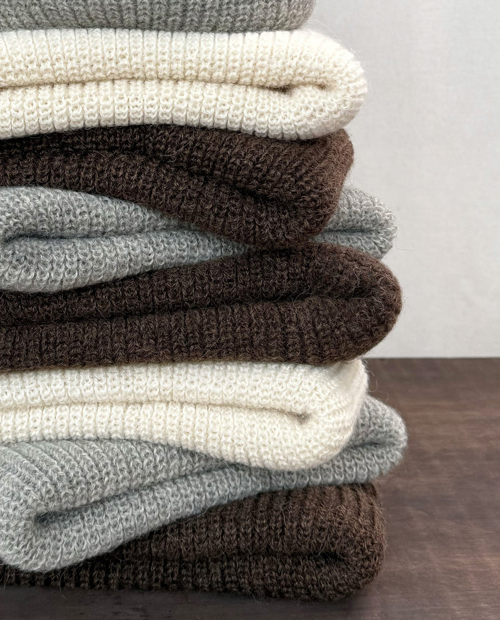 The Natural Alpaca Beanie. -- Cream