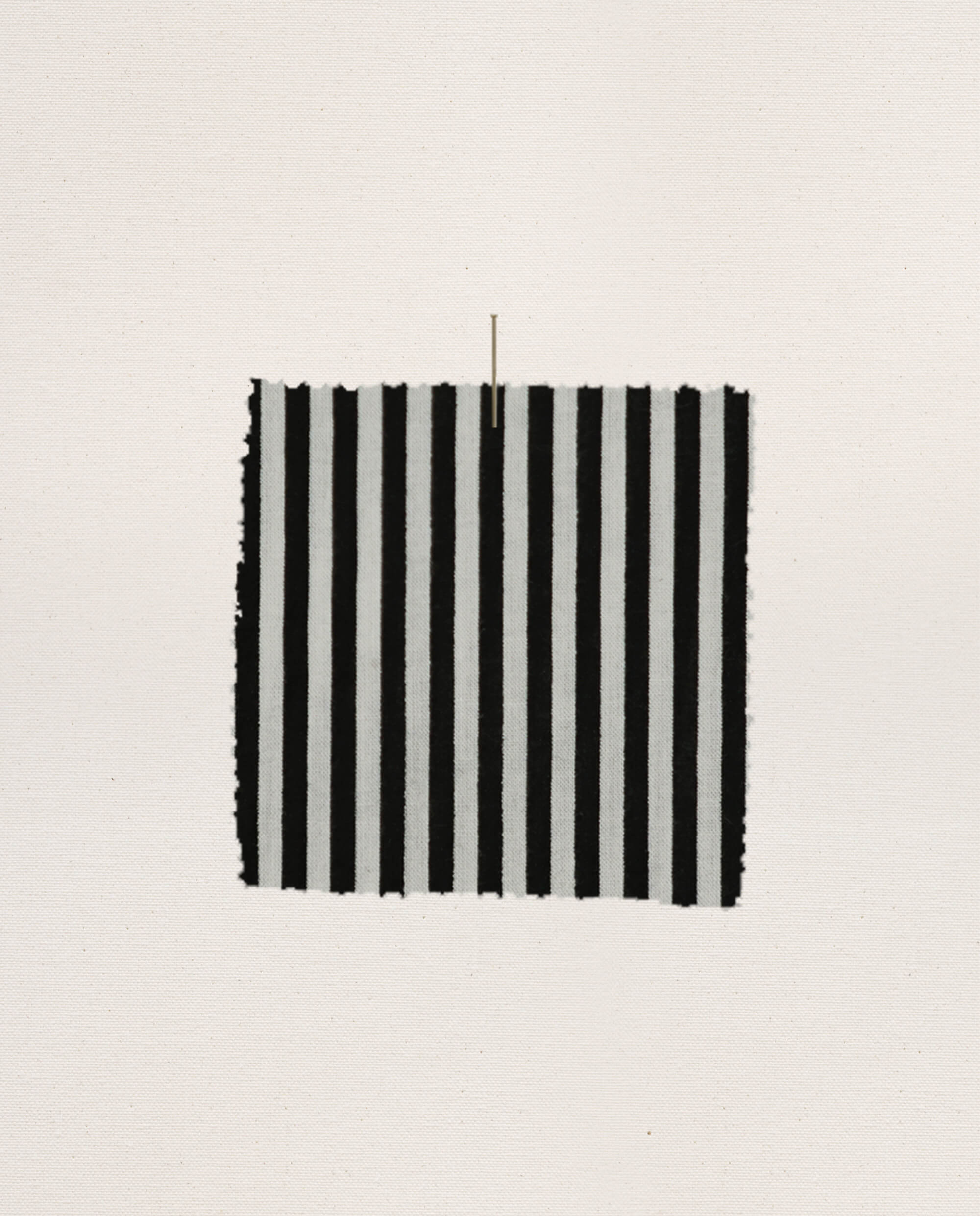The Pajama Shirt. -- Black and Cream Crew Stripe