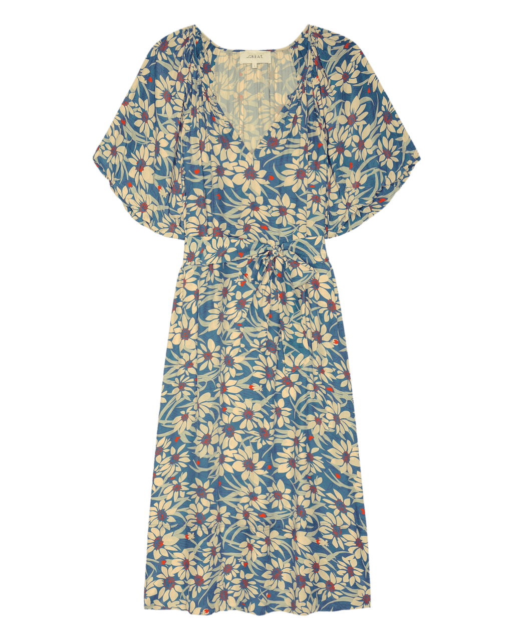 The Fairground Dress. -- Blue Scattered Bloom