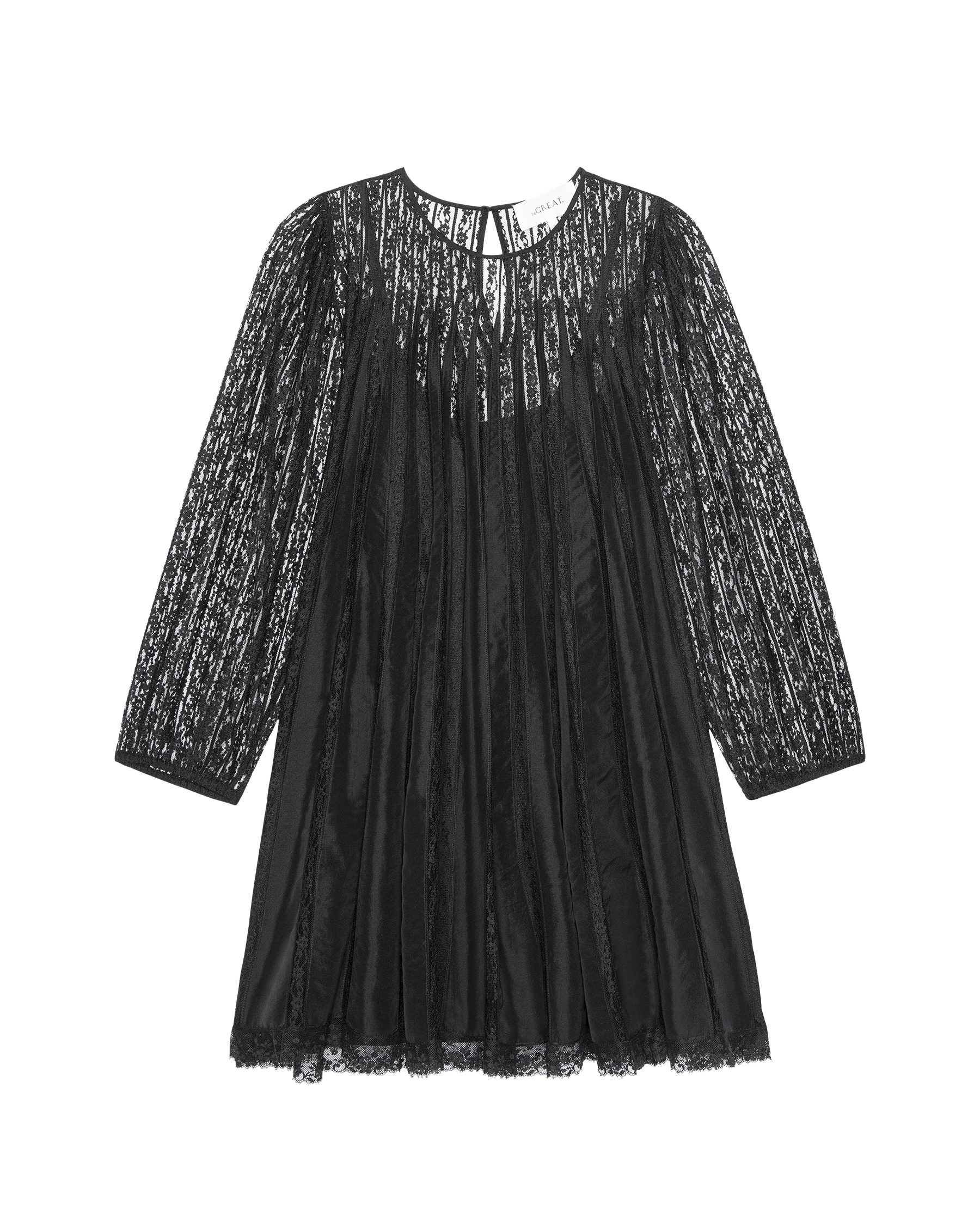 The Keepsake Lace Shift Dress. -- Black