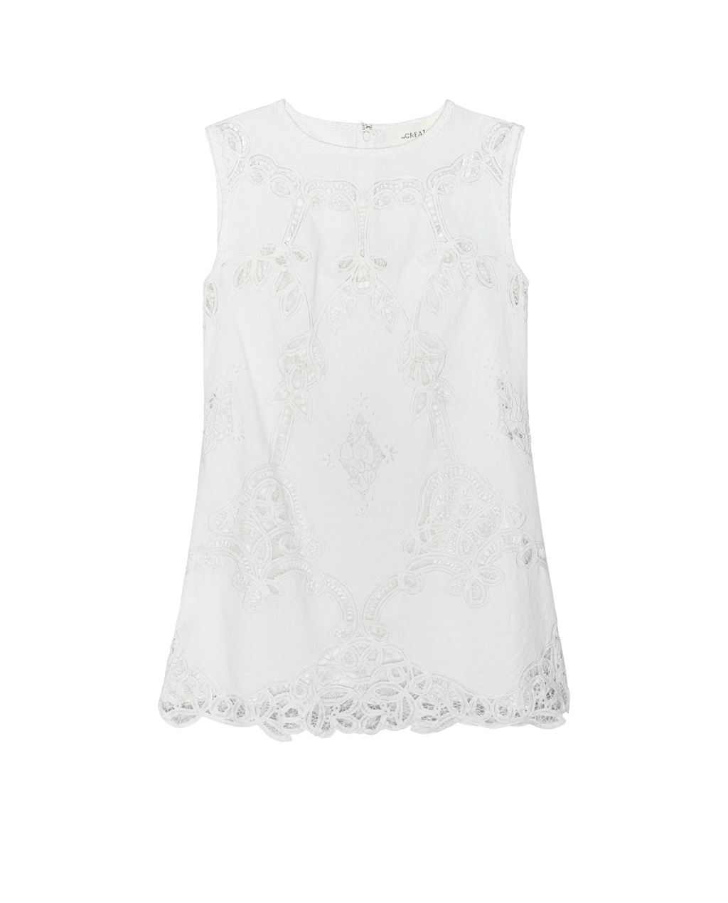 The Picnic Shift Dress. -- Cream