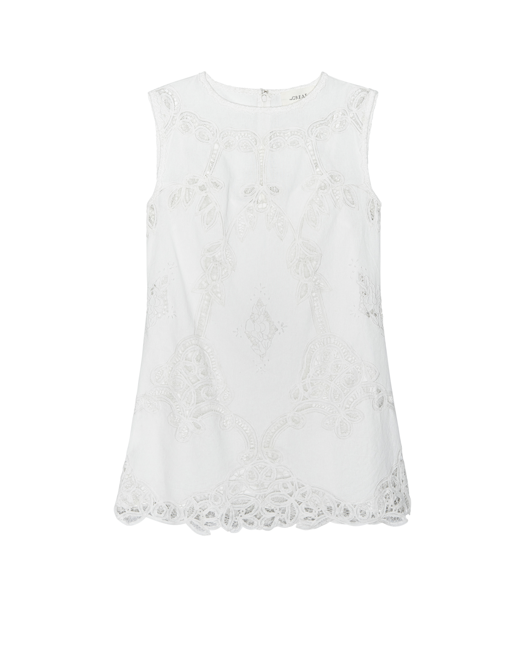 The Picnic Shift Dress. -- Cream