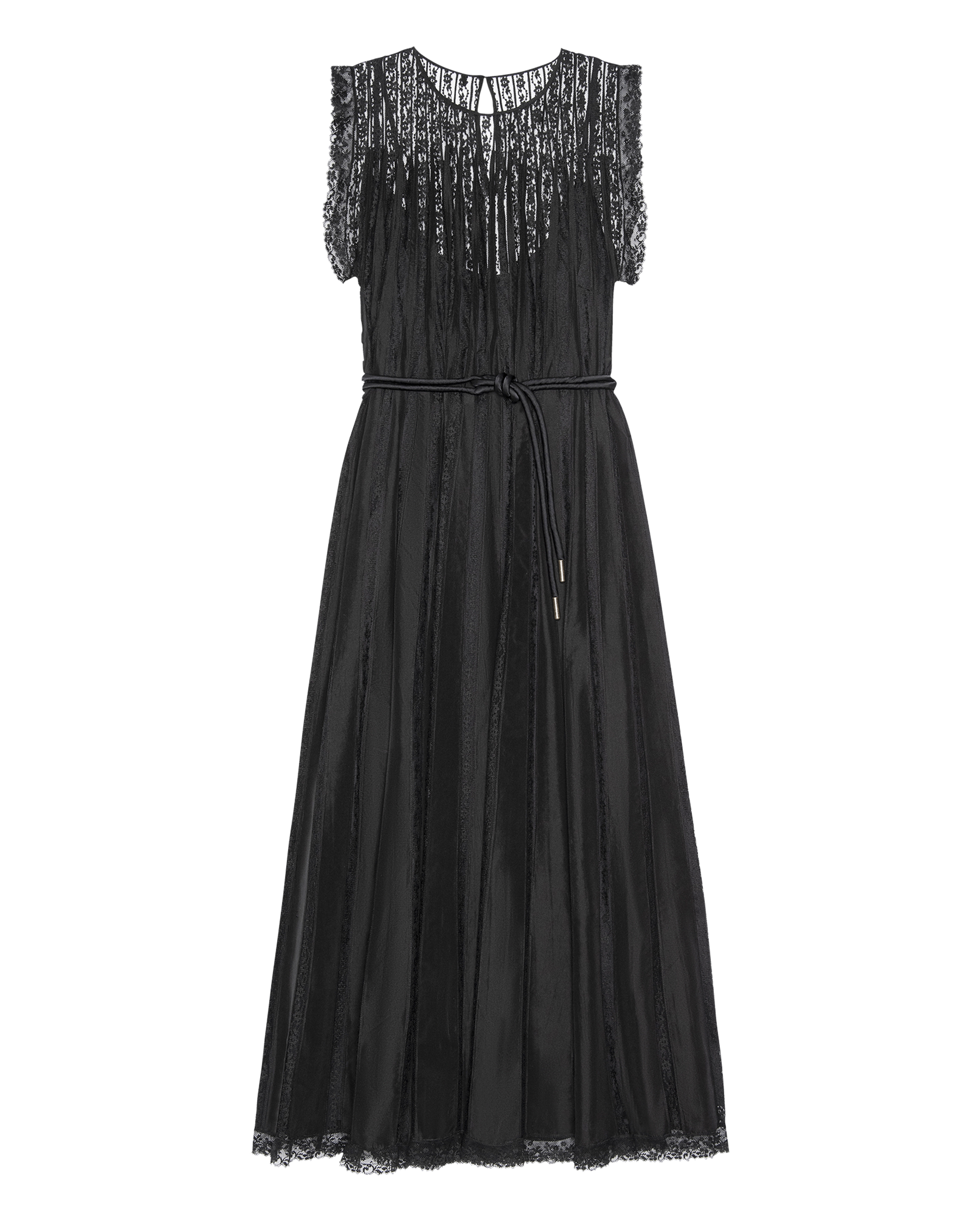 The Keepsake Lace Column Dress. -- Black