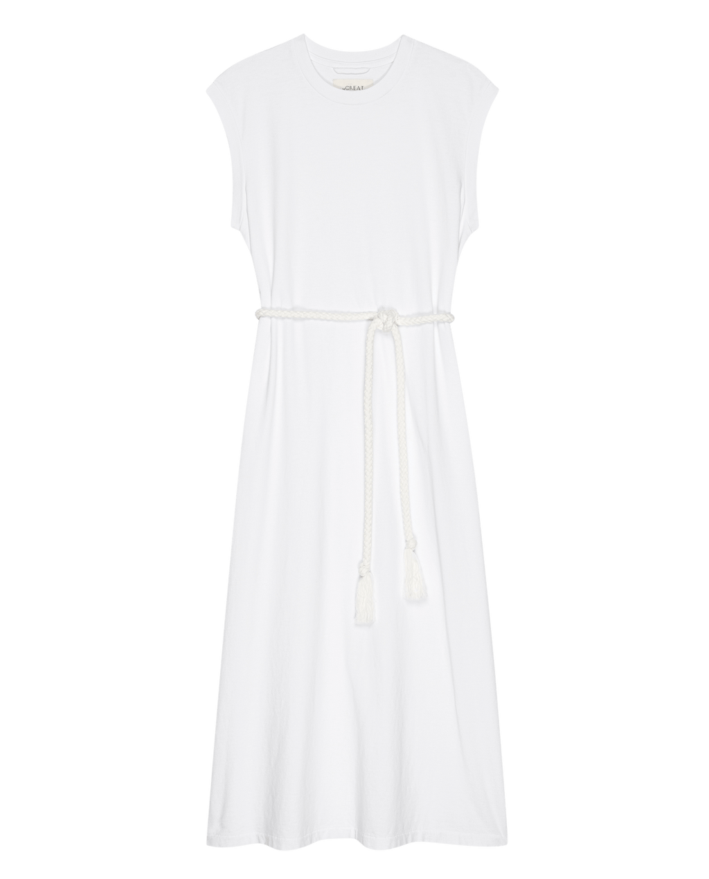 The Square Tee Dress. -- True White