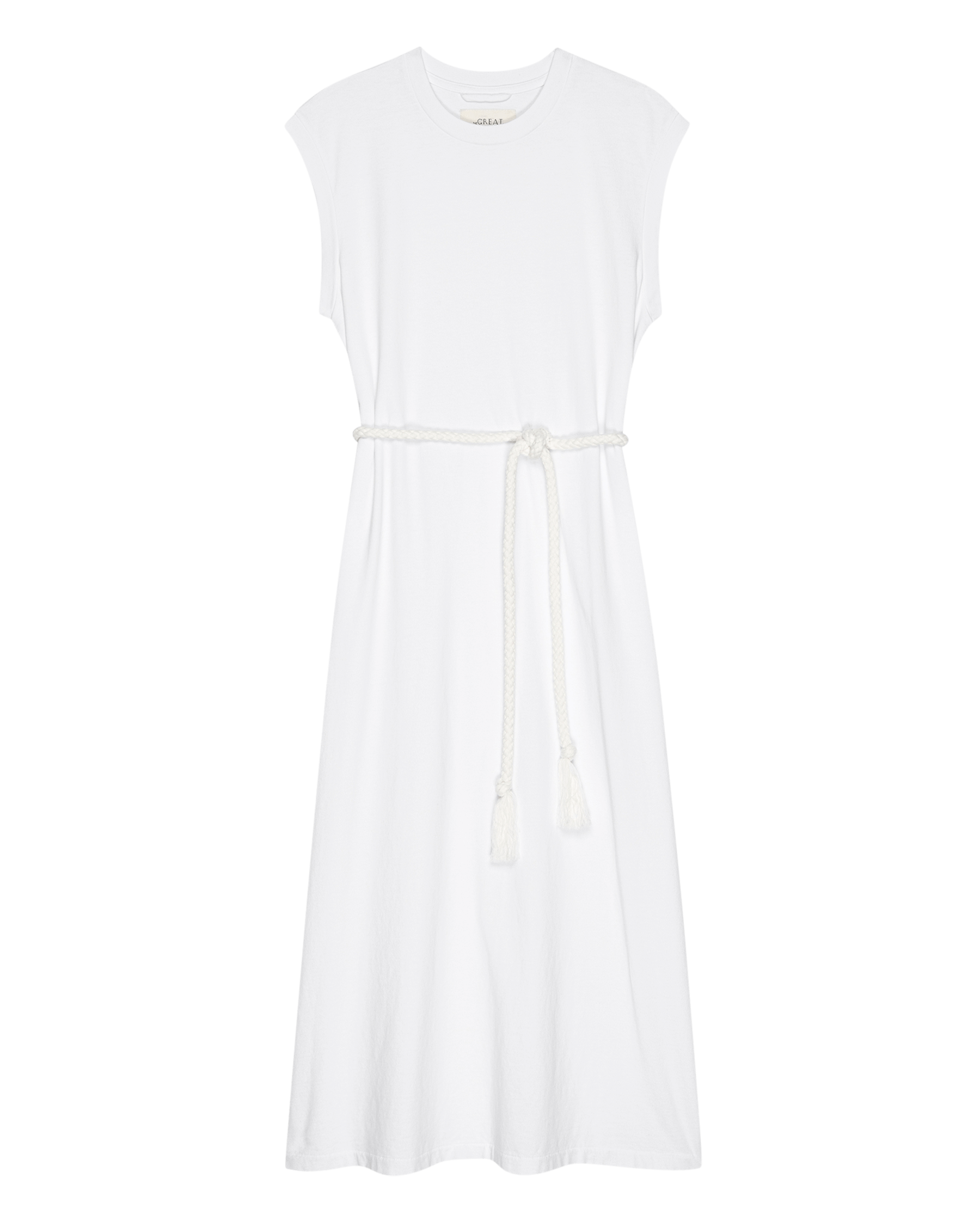 The Square Tee Dress. -- True White