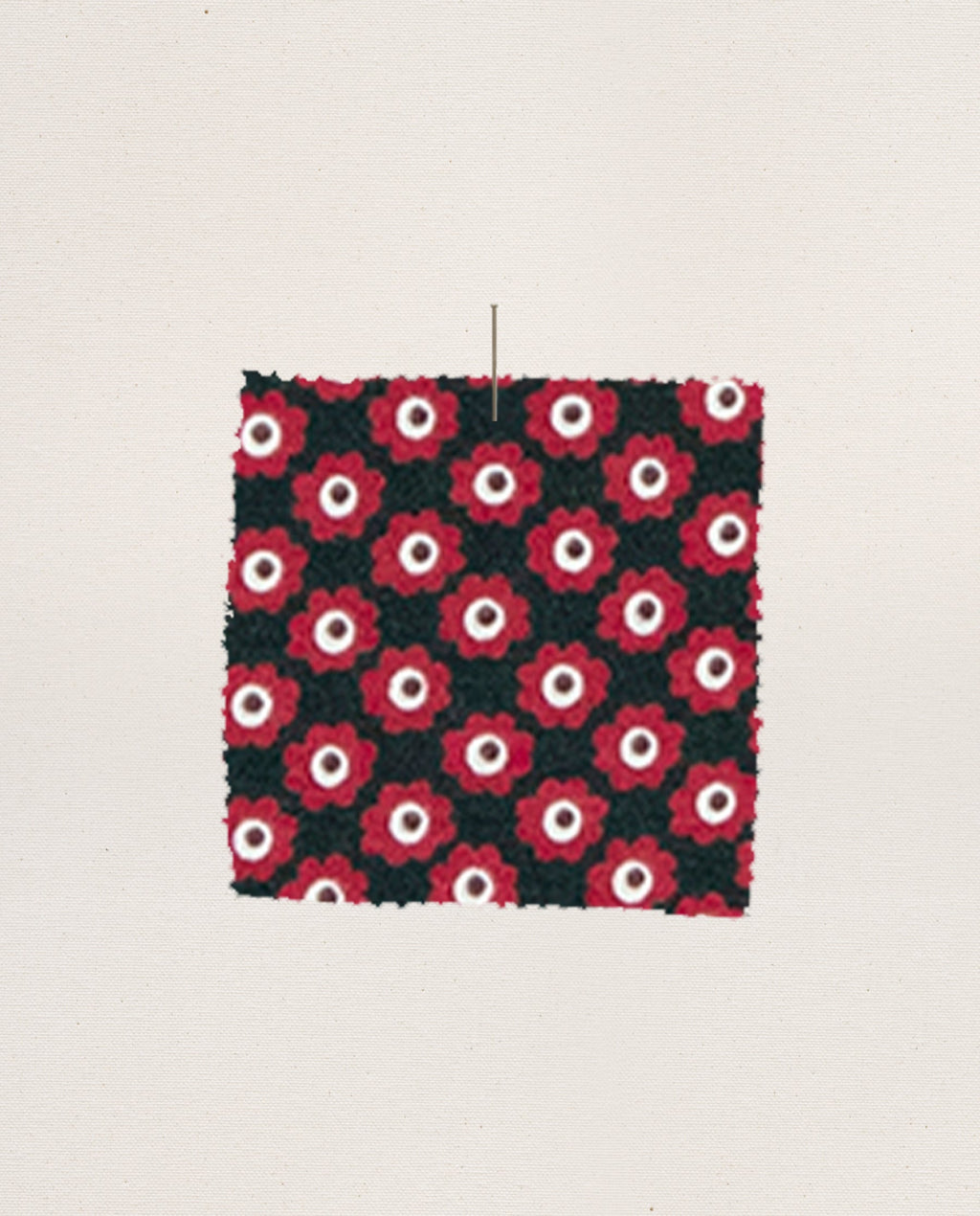 The Crop Sleep Henley. -- Daisy Tie Print