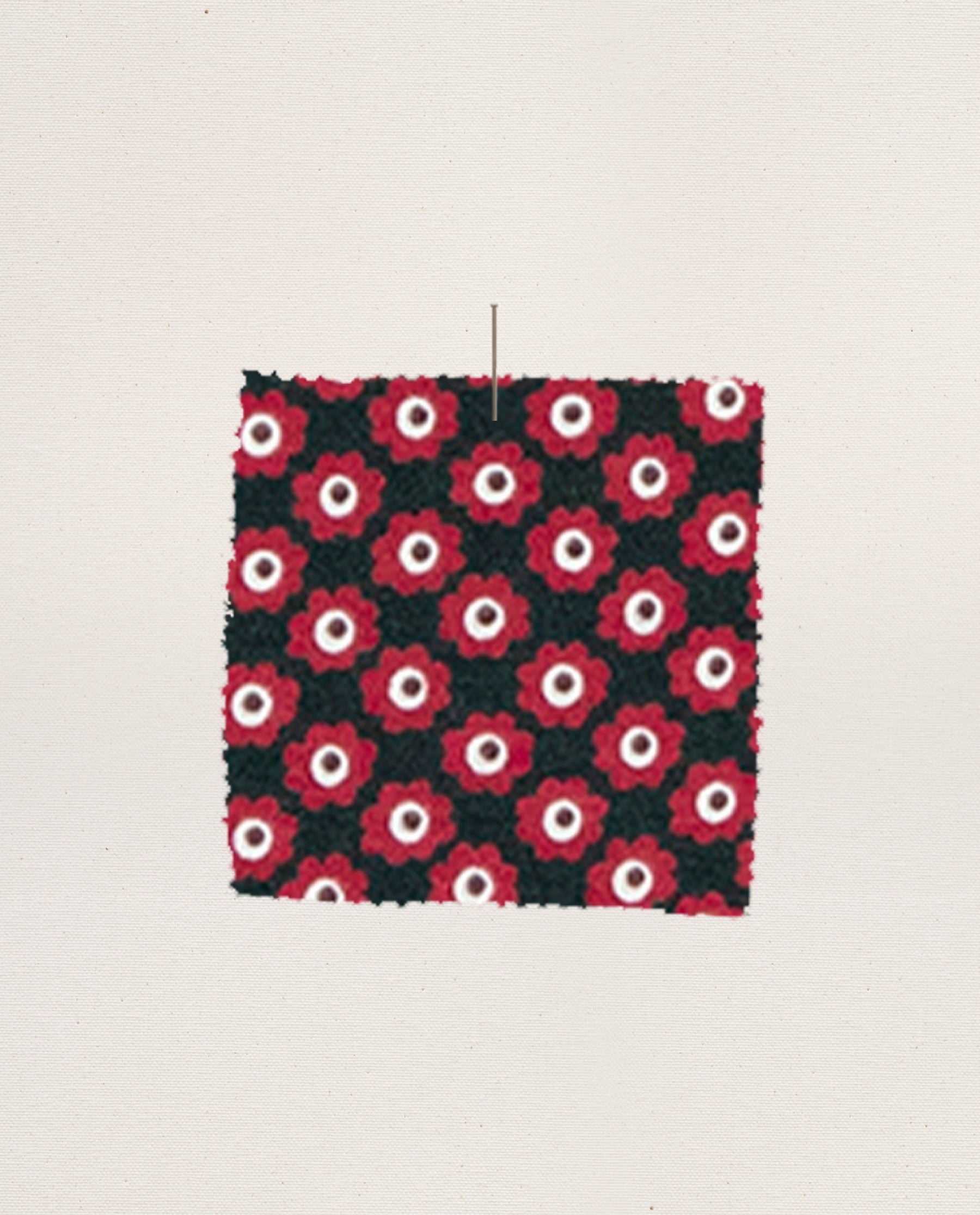 The Crop Sleep Henley. -- Daisy Tie Print