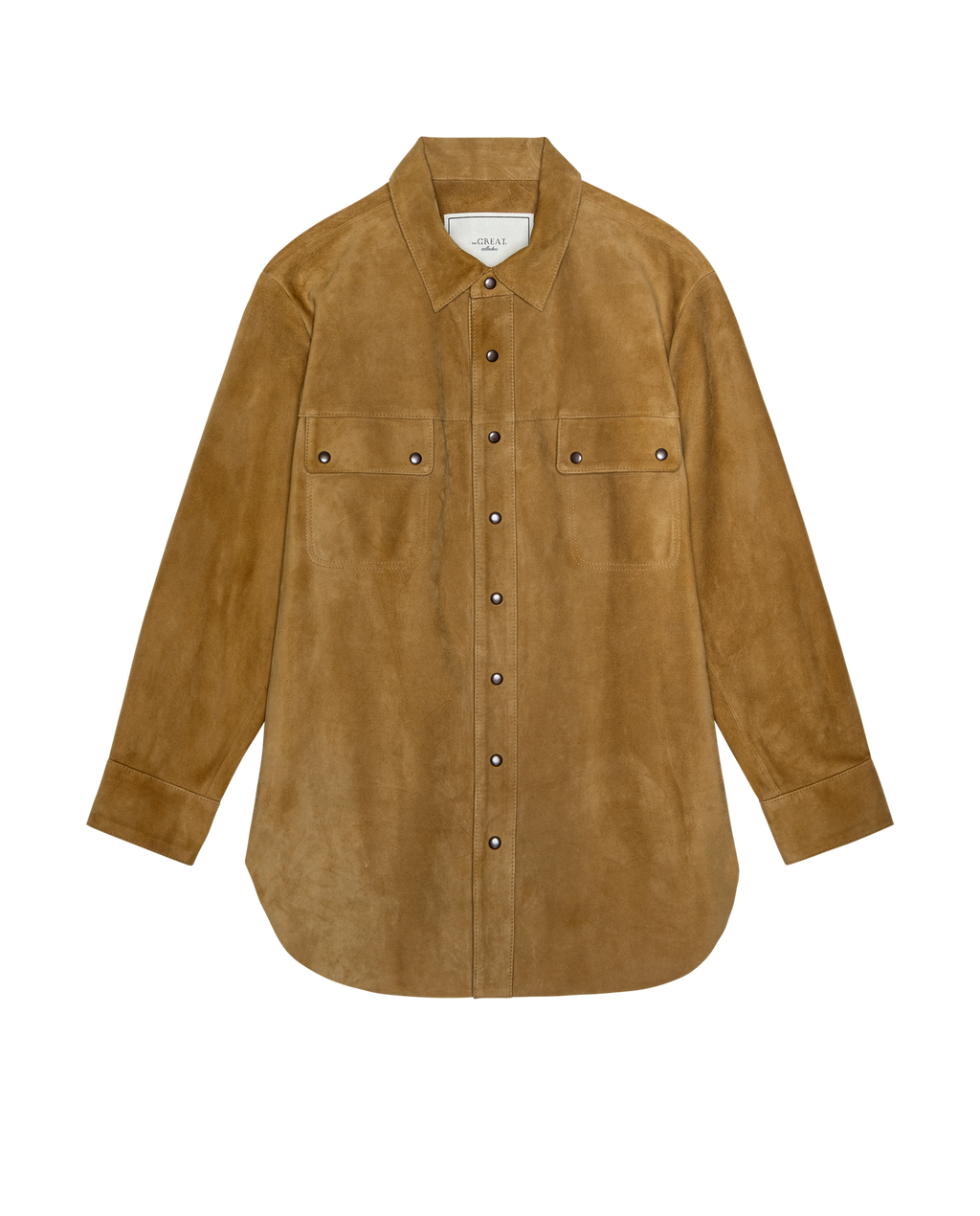 The Suede Traveler Jacket. -- Golden Brown