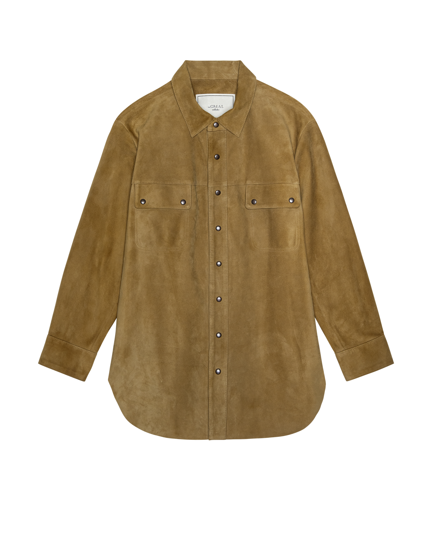 The Suede Traveler Jacket. -- Golden Brown