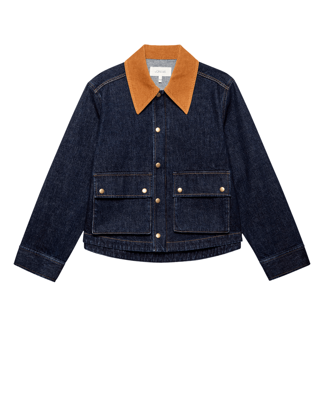 The Denim Swingy Jacket. -- Midnight Rinse