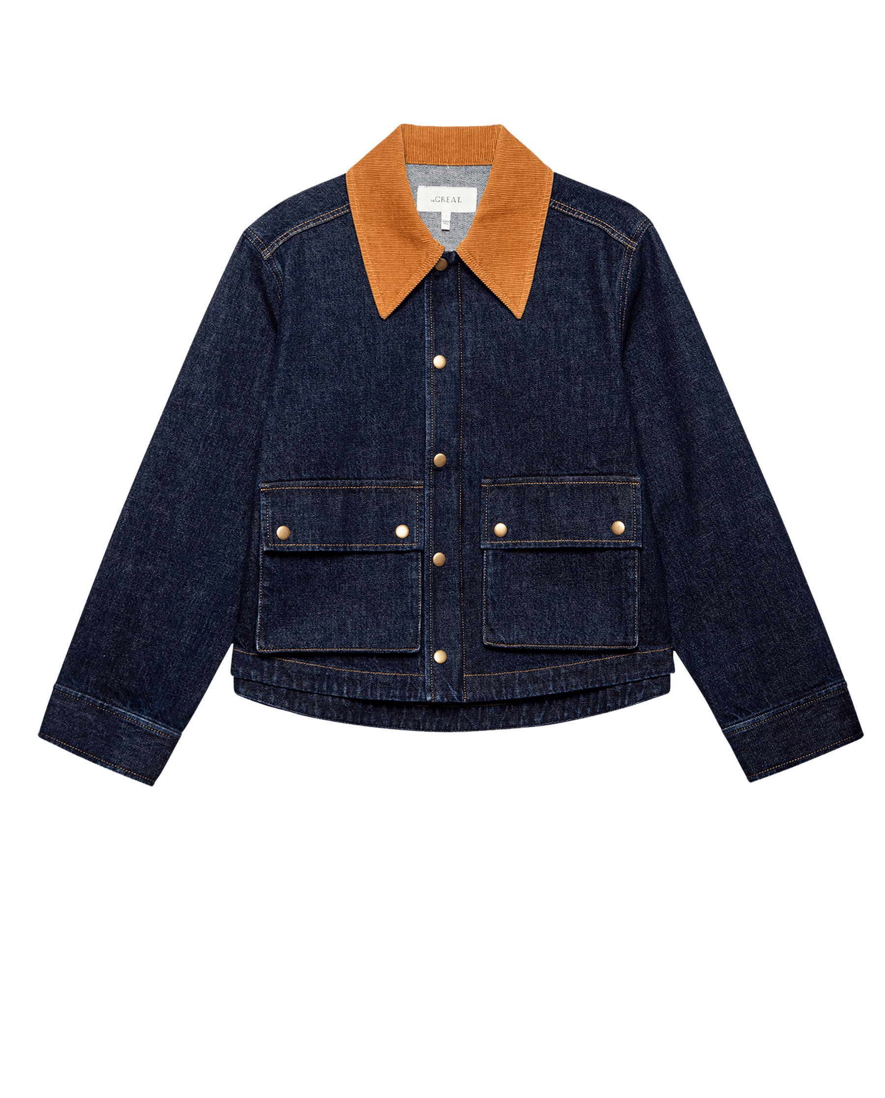 The Denim Swingy Jacket. -- Midnight Rinse