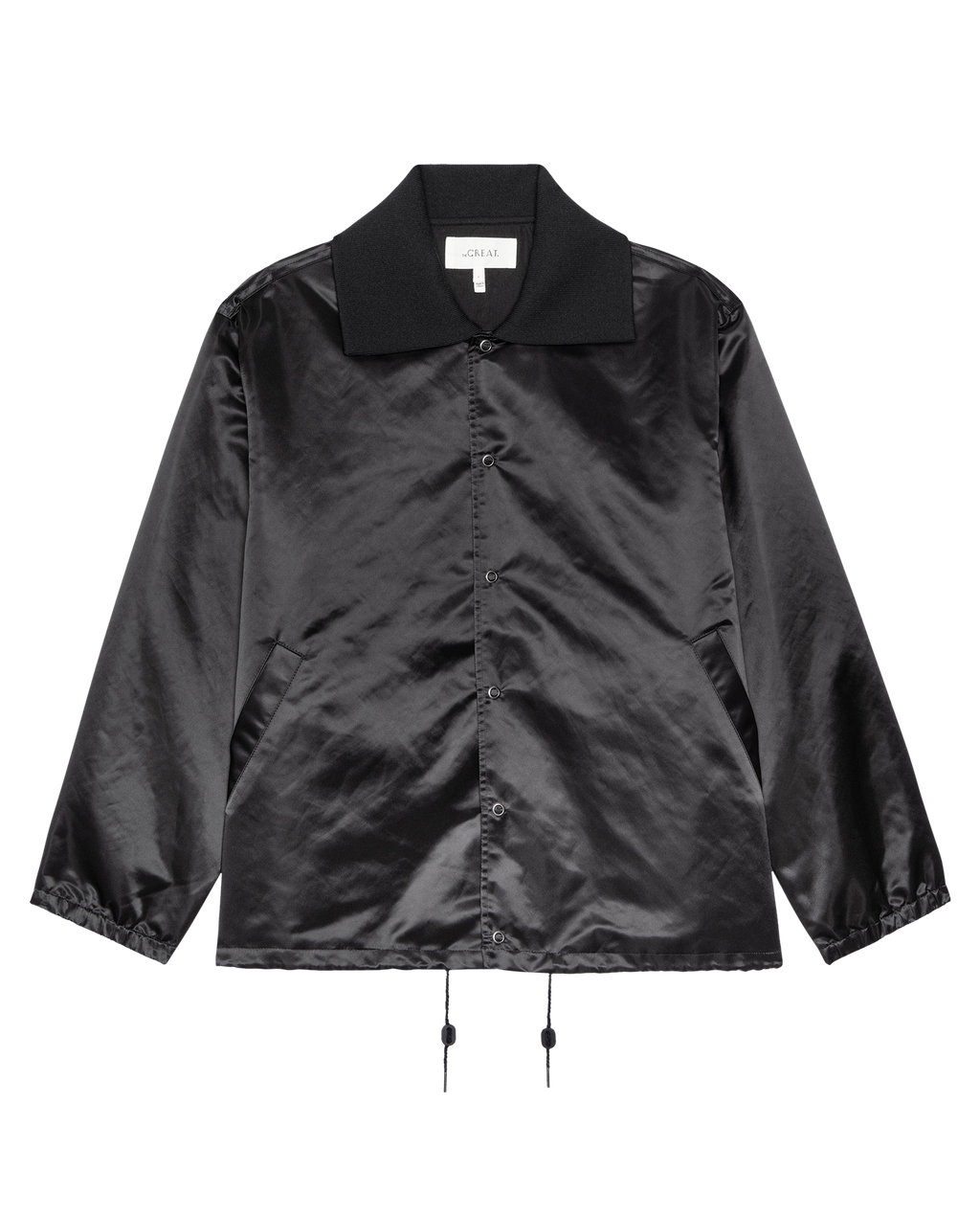 The Satin Coach's Jacket. -- Black