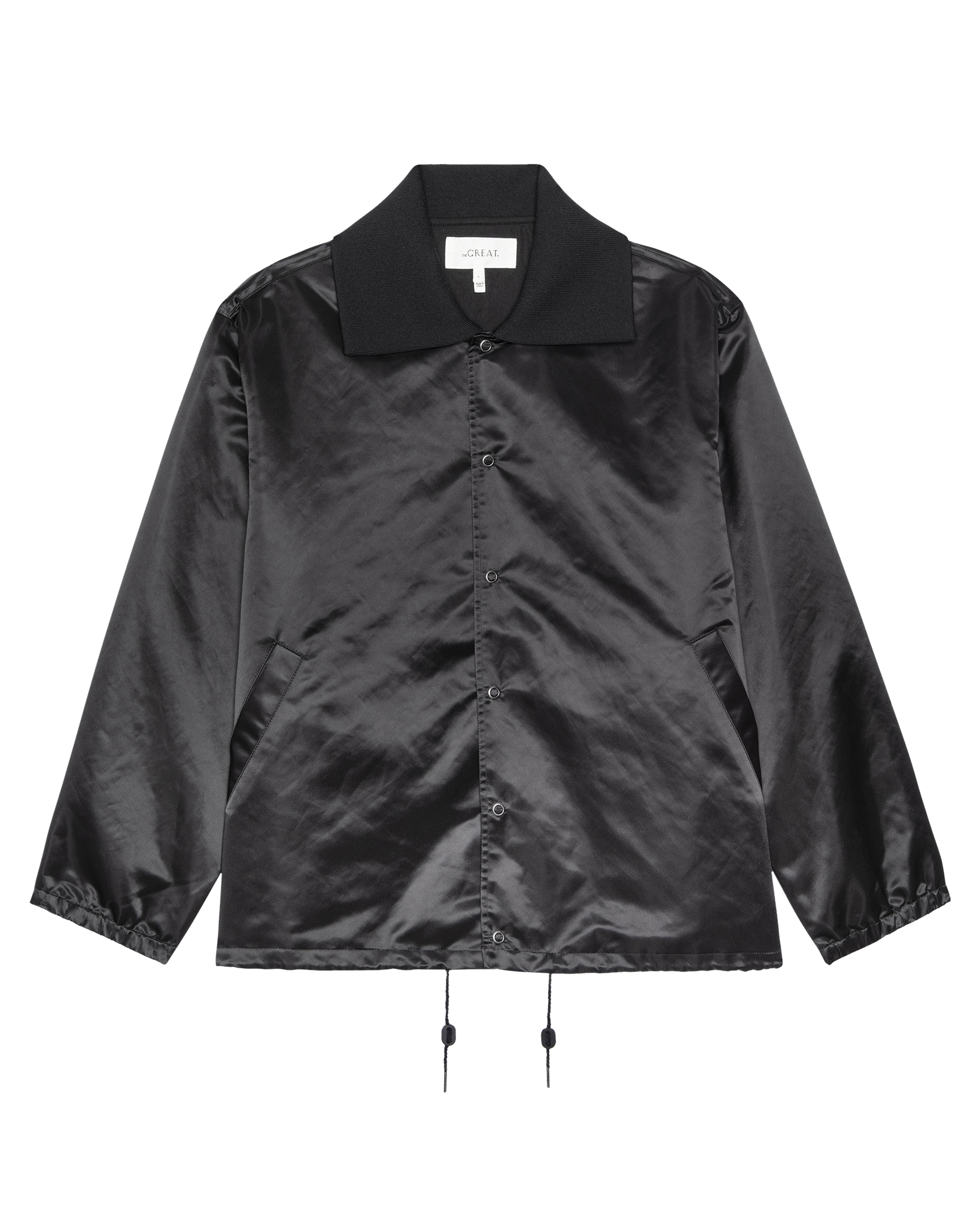 The Satin Coach's Jacket. -- Black