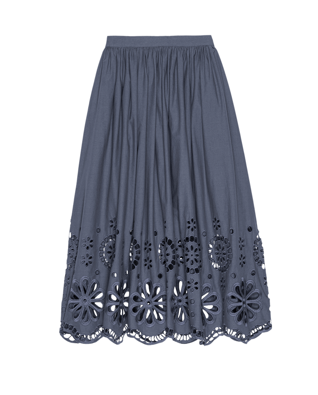 The Super Bloom Eyelet Skirt. -- Vintage Blue