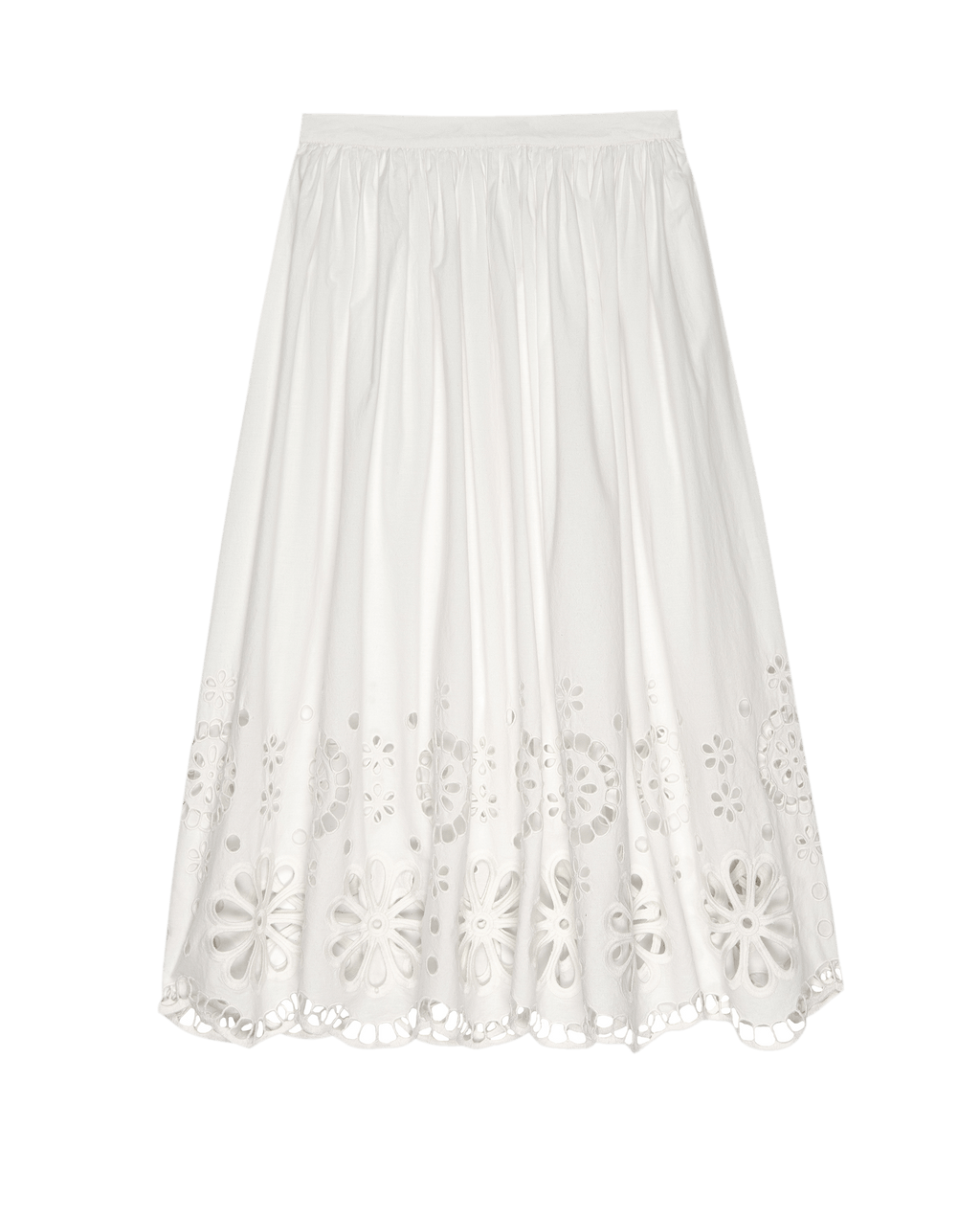 The Super Bloom Eyelet Skirt. -- White
