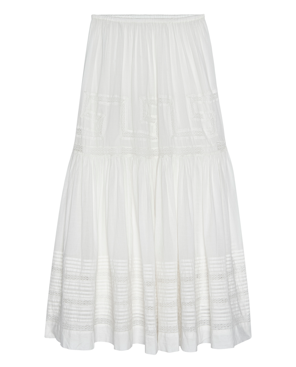 The Victorian Skirt. -- White