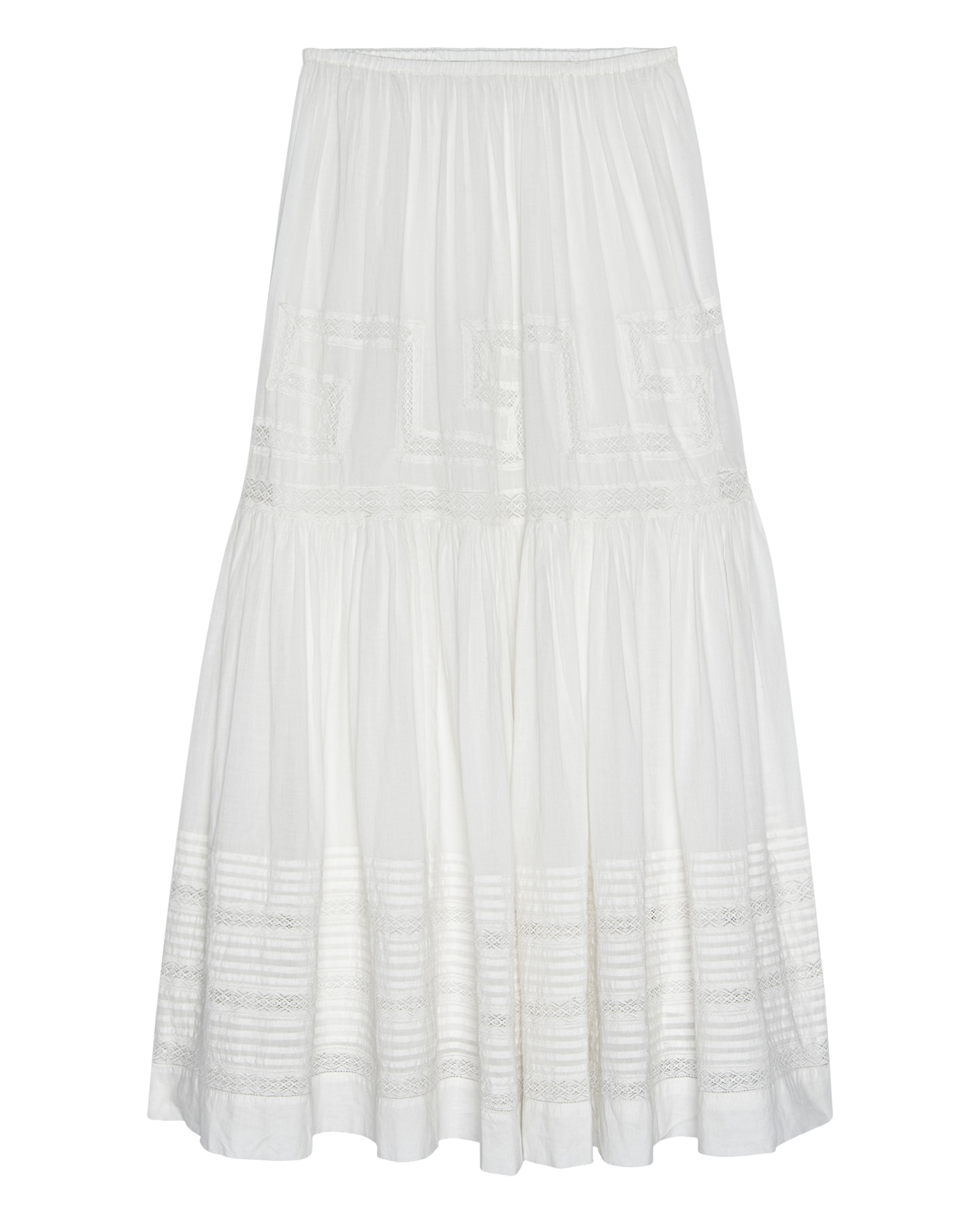The Victorian Skirt. -- White