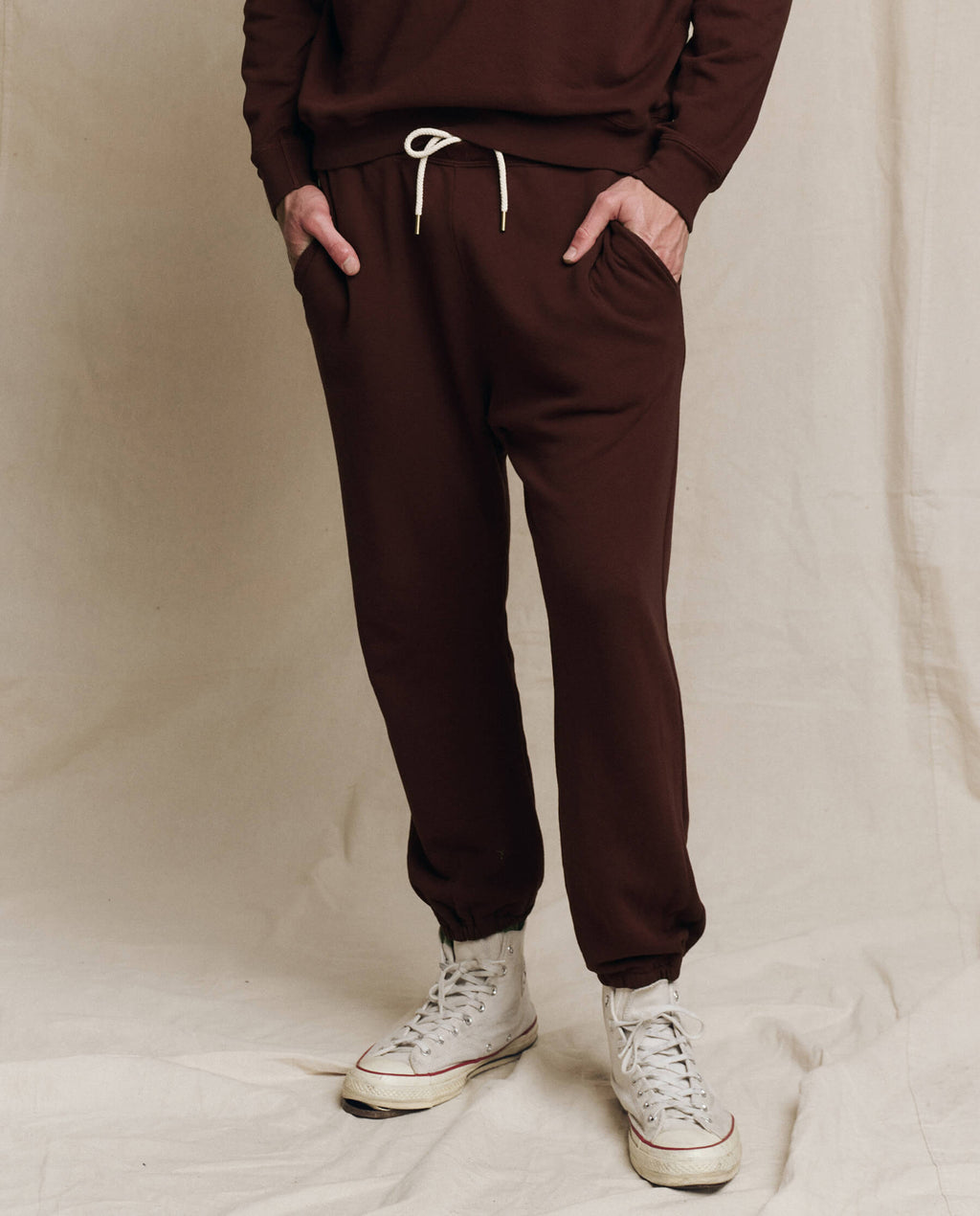 The Men's Stadium Sweatpant. Solid -- Driftwood