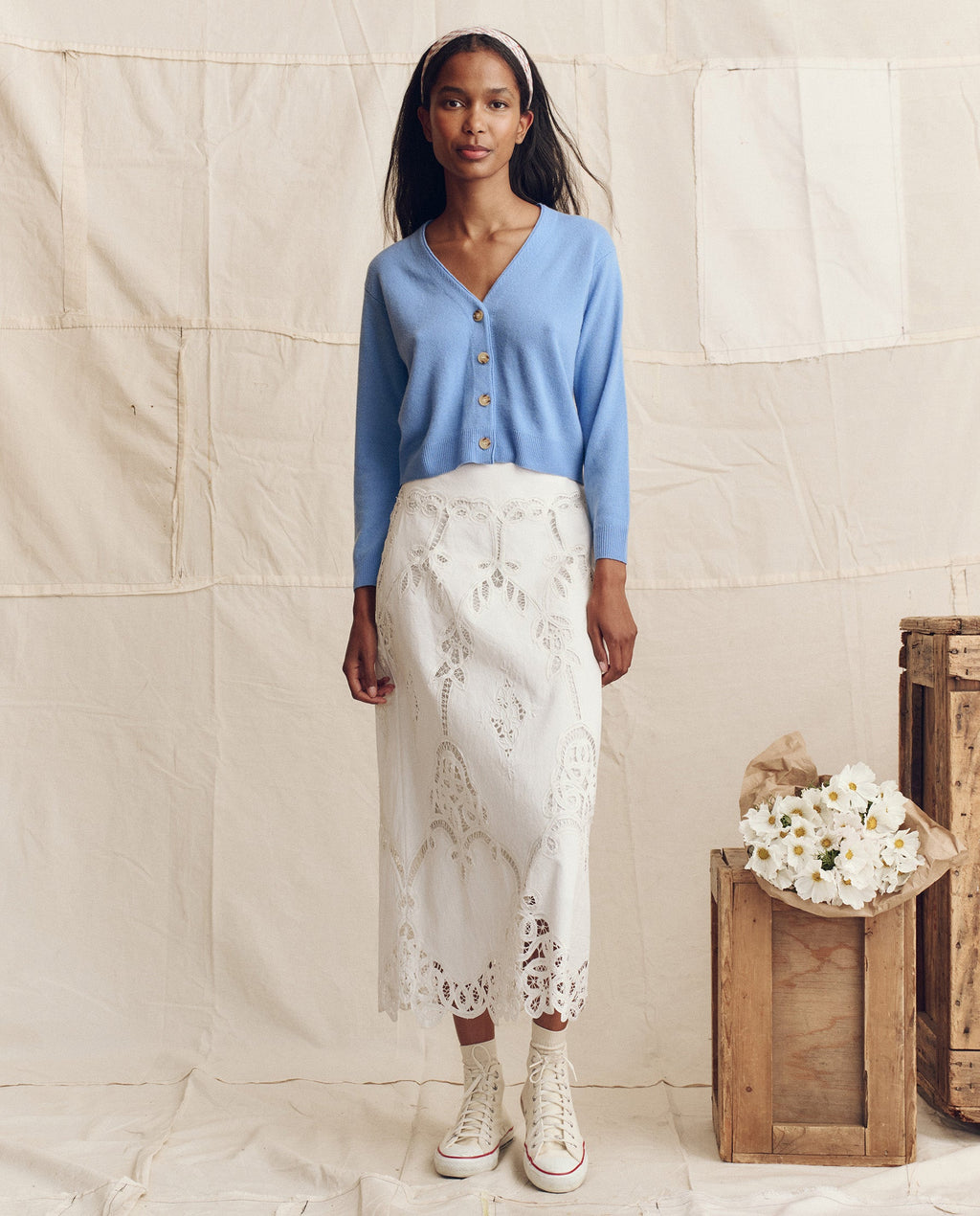 The Picnic Skirt. -- Cream