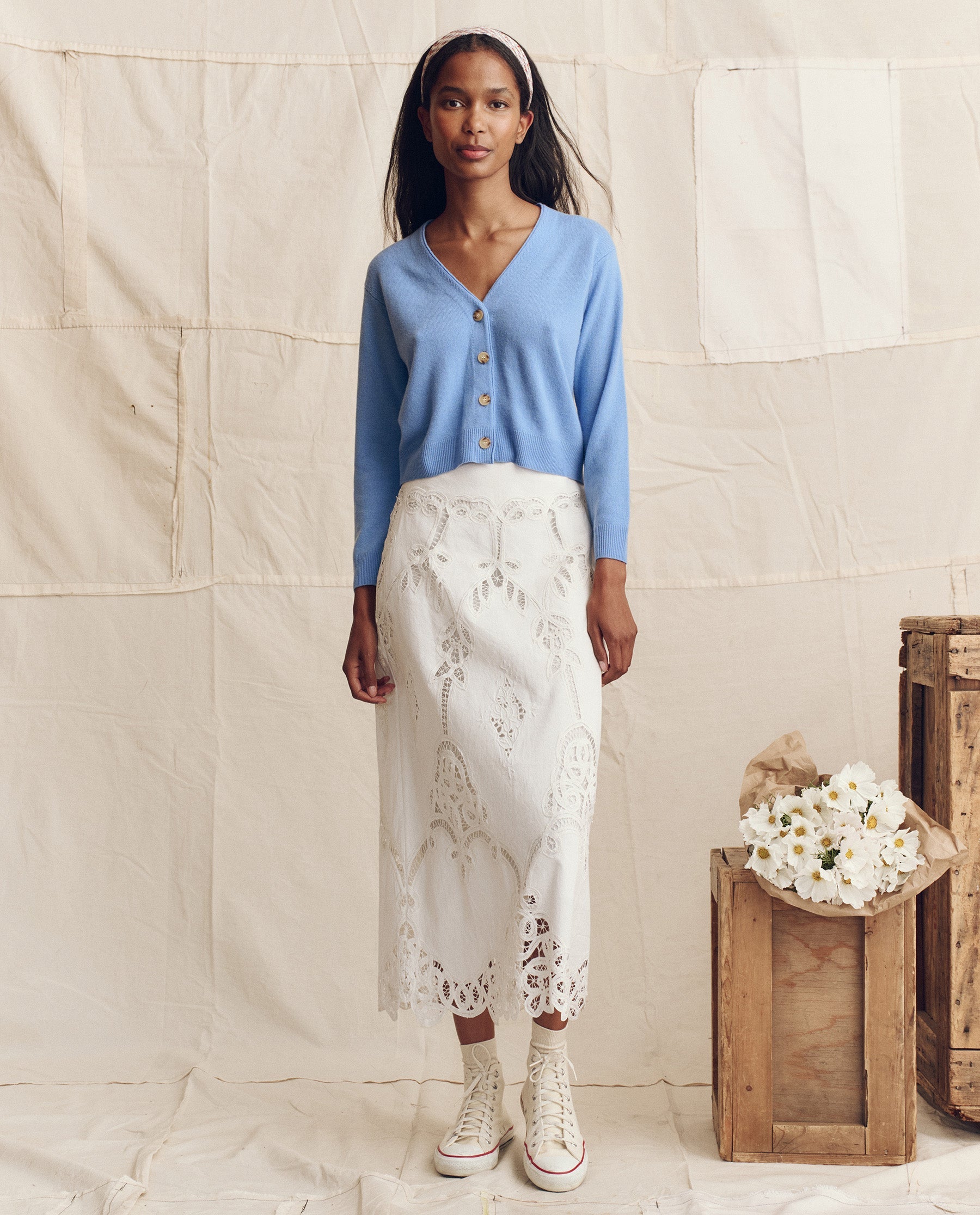 The Picnic Skirt. -- Cream