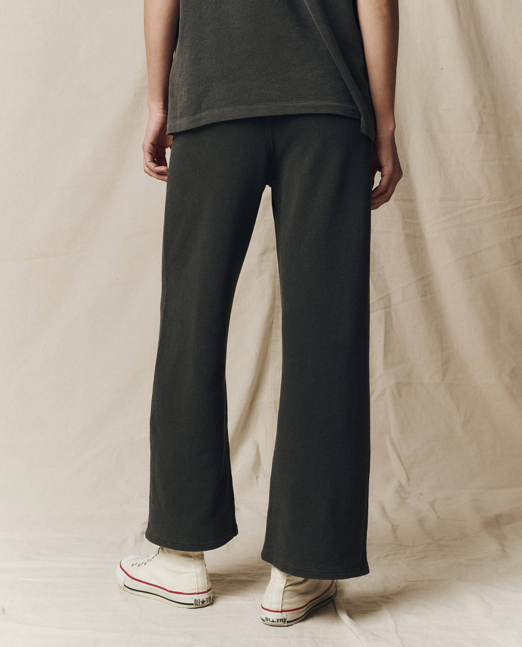 The Lap Sweatpant. Solid -- Washed Black