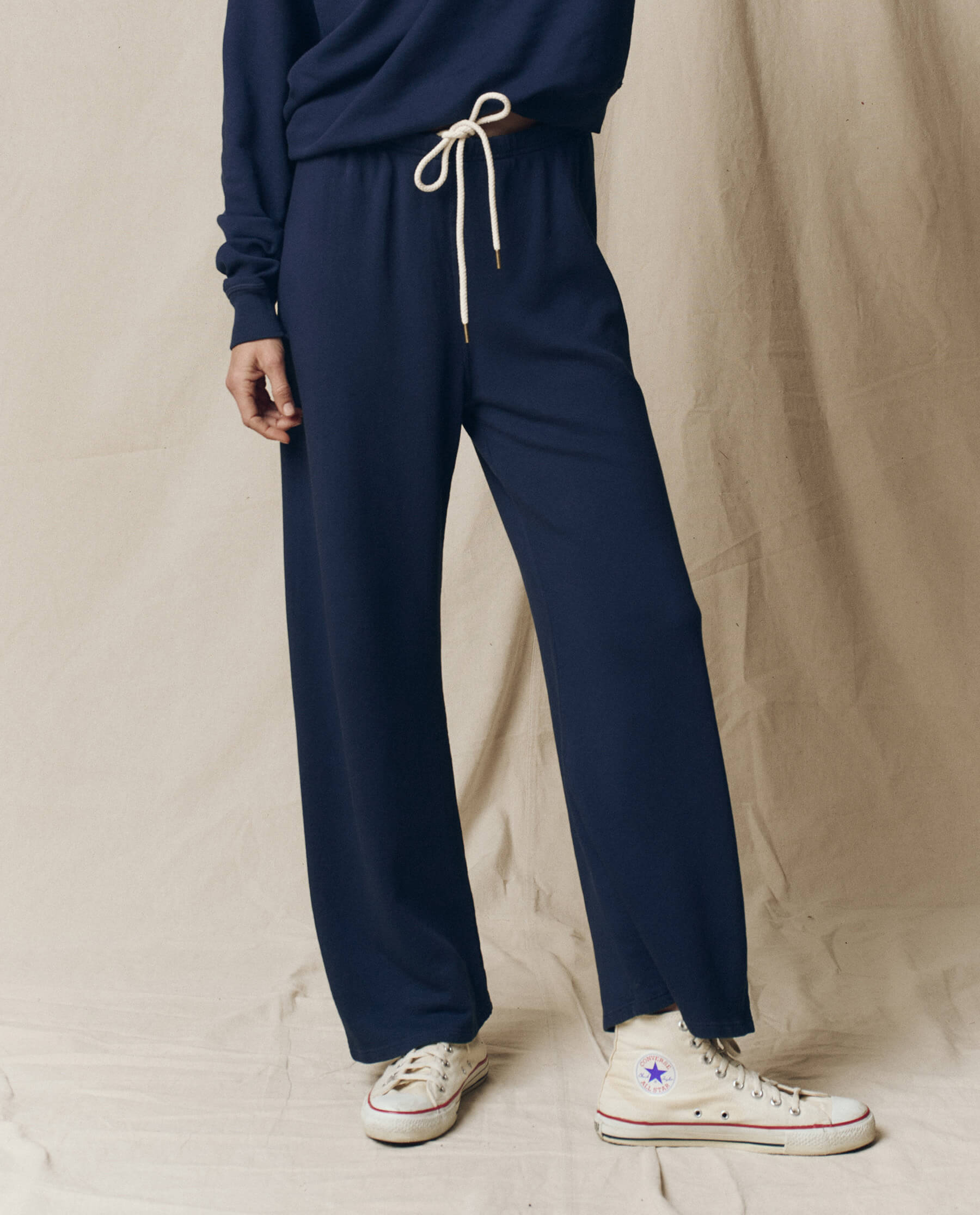 The Lap Sweatpant. Solid -- True Navy