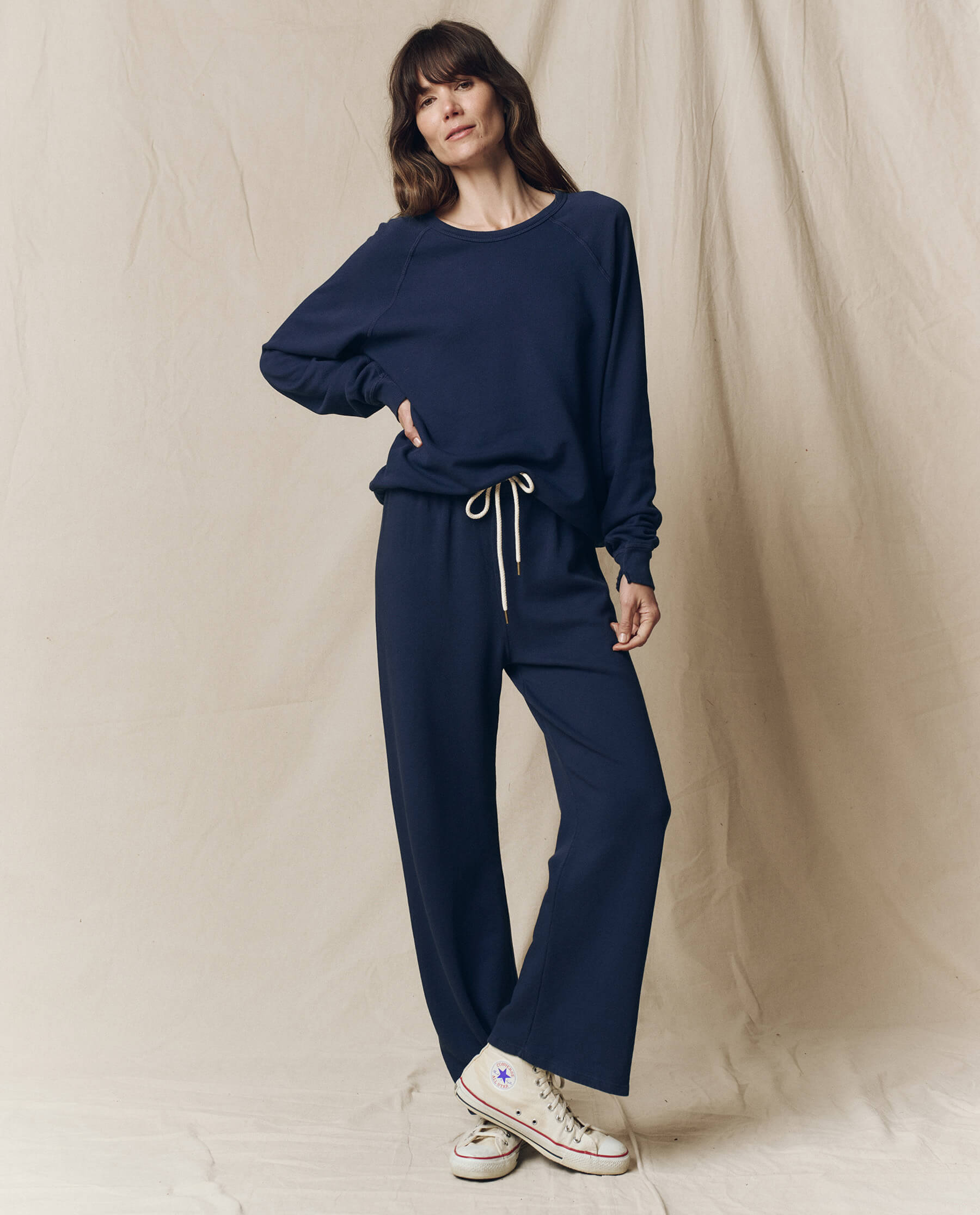 The Lap Sweatpant. Solid -- True Navy