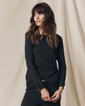 The Long Sleeve Slim Tee. Solid -- Almost Black