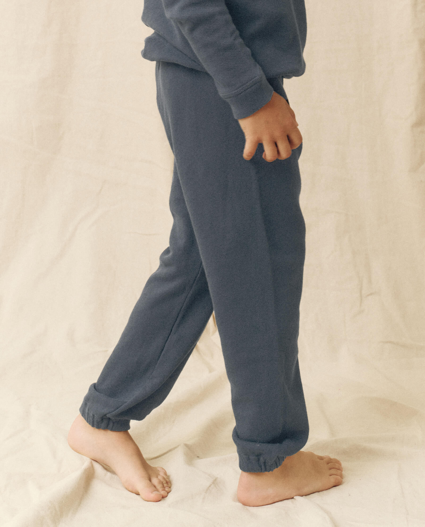 The Little Stadium Sweatpant. Solid -- Washed Navy