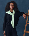 The Cashmere Kerchief Scarf. -- Mint
