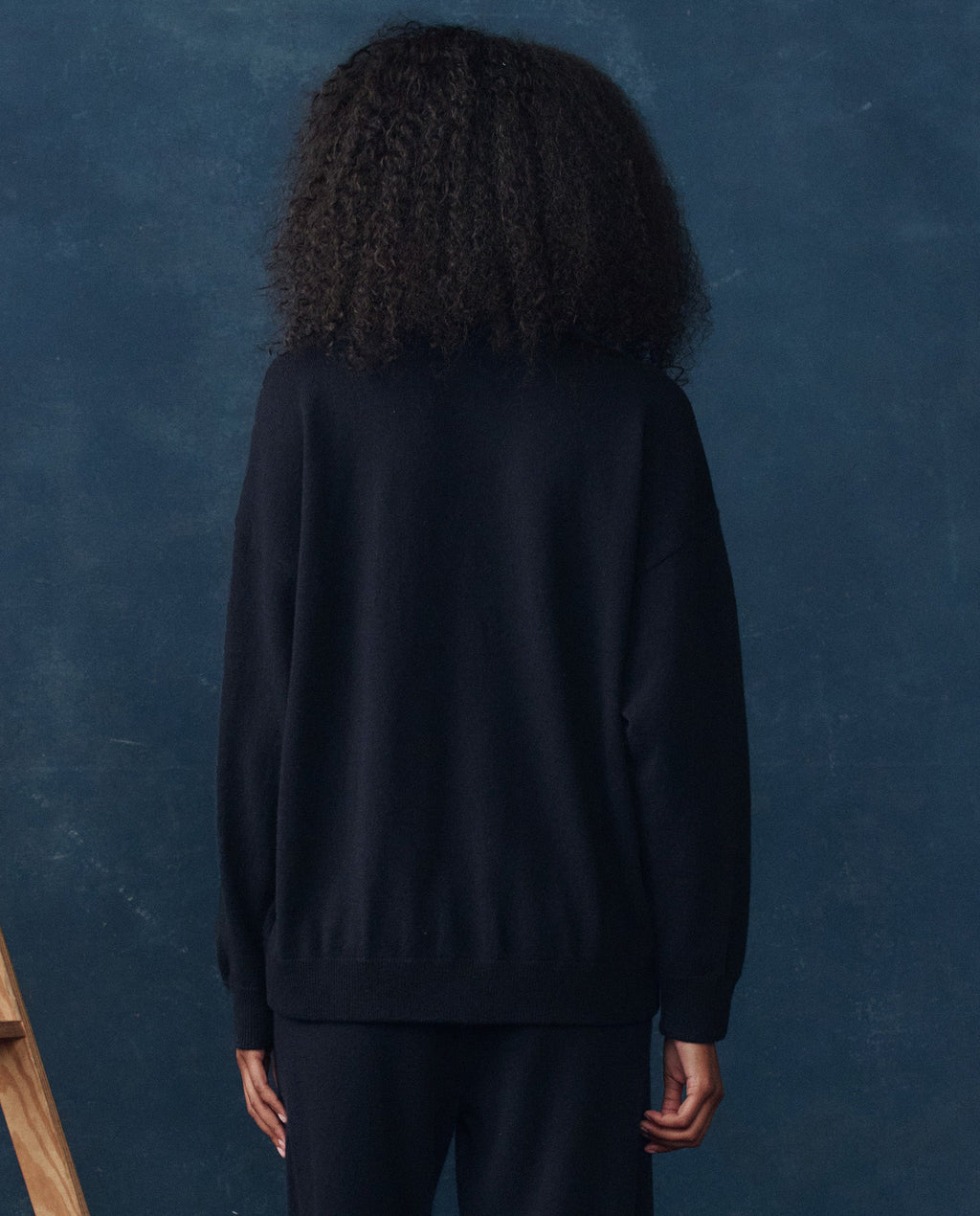 The Cashmere Slouch Cardigan. -- Navy